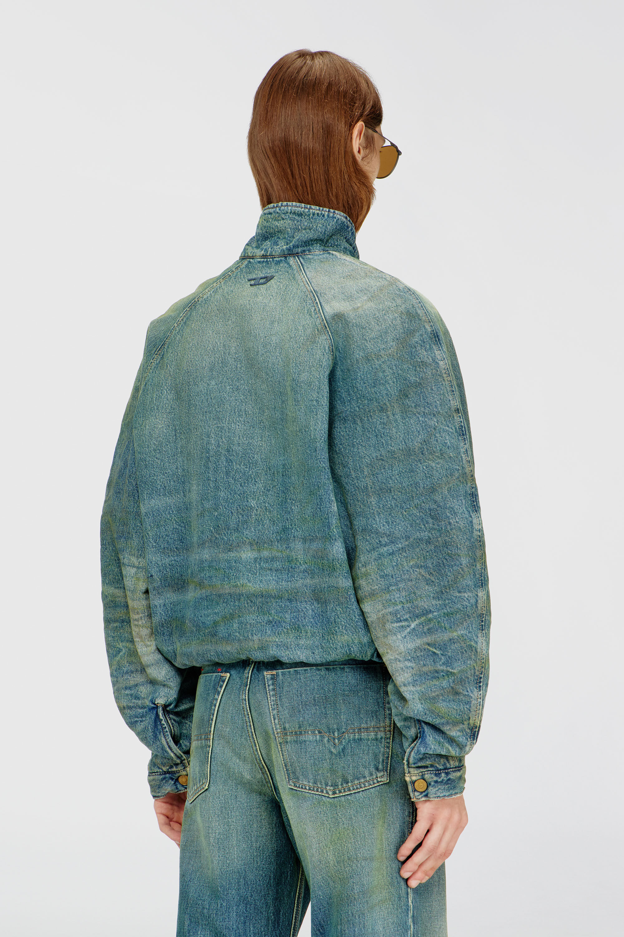 Diesel - D-BARUS-FSJ2, Chaqueta de denim arrugado con efecto sucio Hombre in ToBeDefined - 4