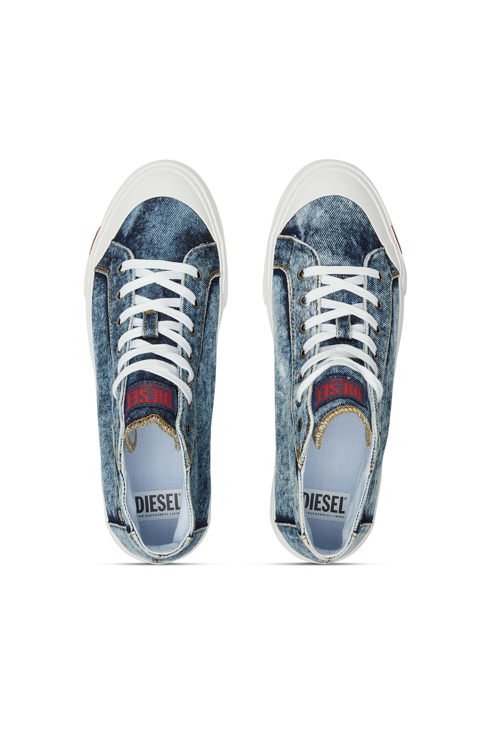 Diesel - S-ATHOS NMD MID, S-Athos-Deportivas altas de denim con detalle de bolsillo Hombre in Azul marino - 4