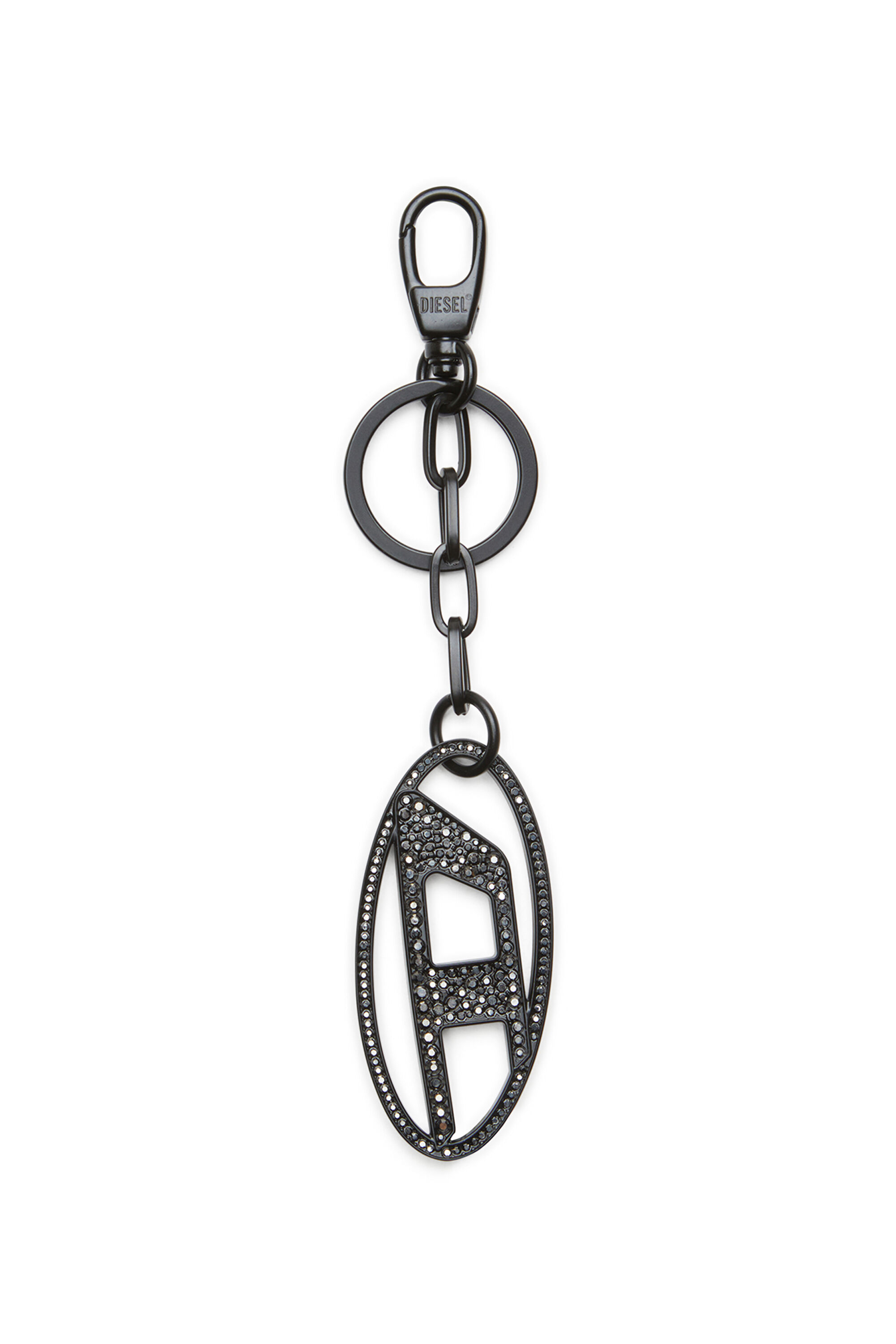 Diesel - HOLY-C, Cinturón de cuero con hebilla Oval D rígida Mujer in Negro - 1