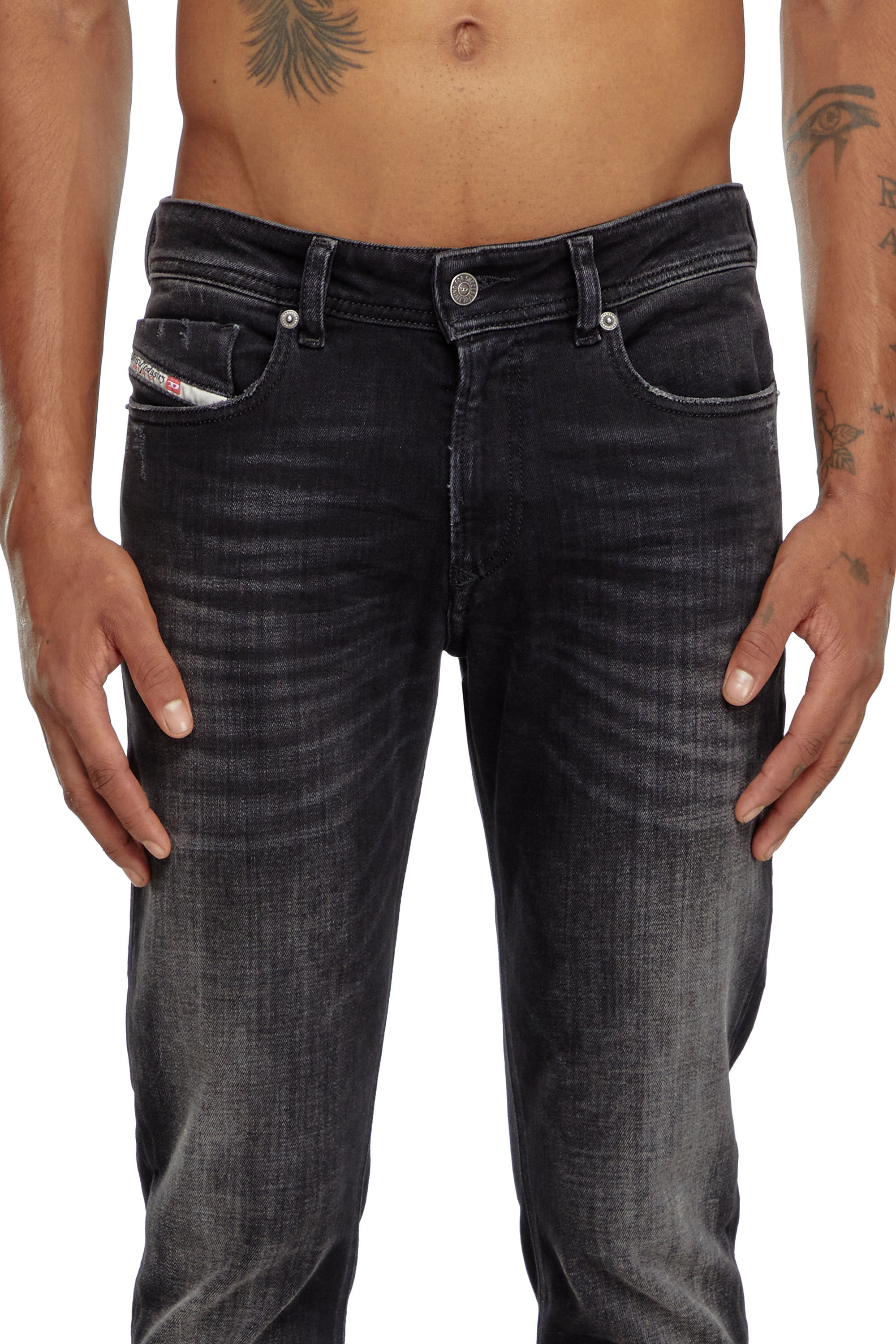 Diesel - Hombre Skinny Jeans 1979 Sleenker 09K11, Negro/Gris oscuro - Image 4