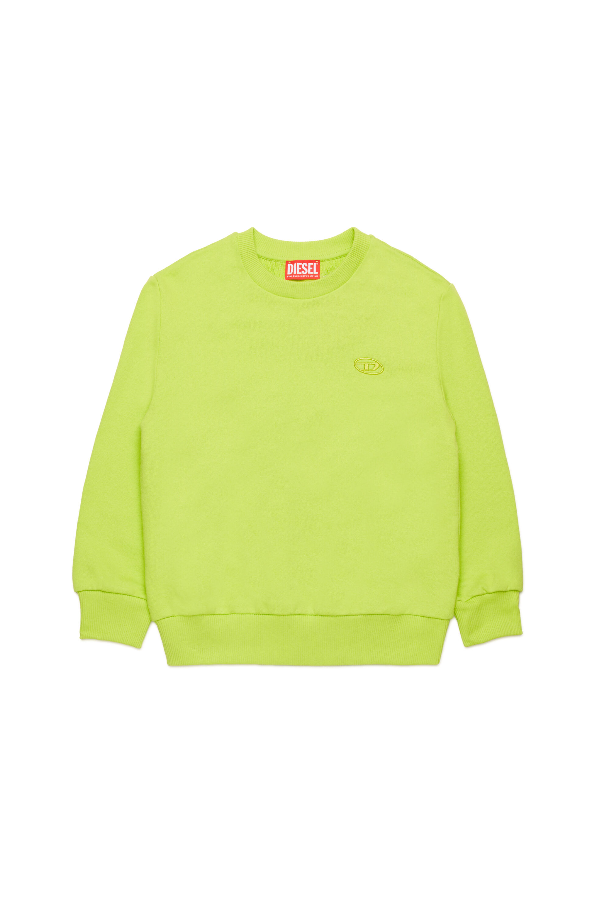 Diesel - SROBMEGOVALD OVER, Sudadera con bordado Oval D mega Hombre in Verde - 1