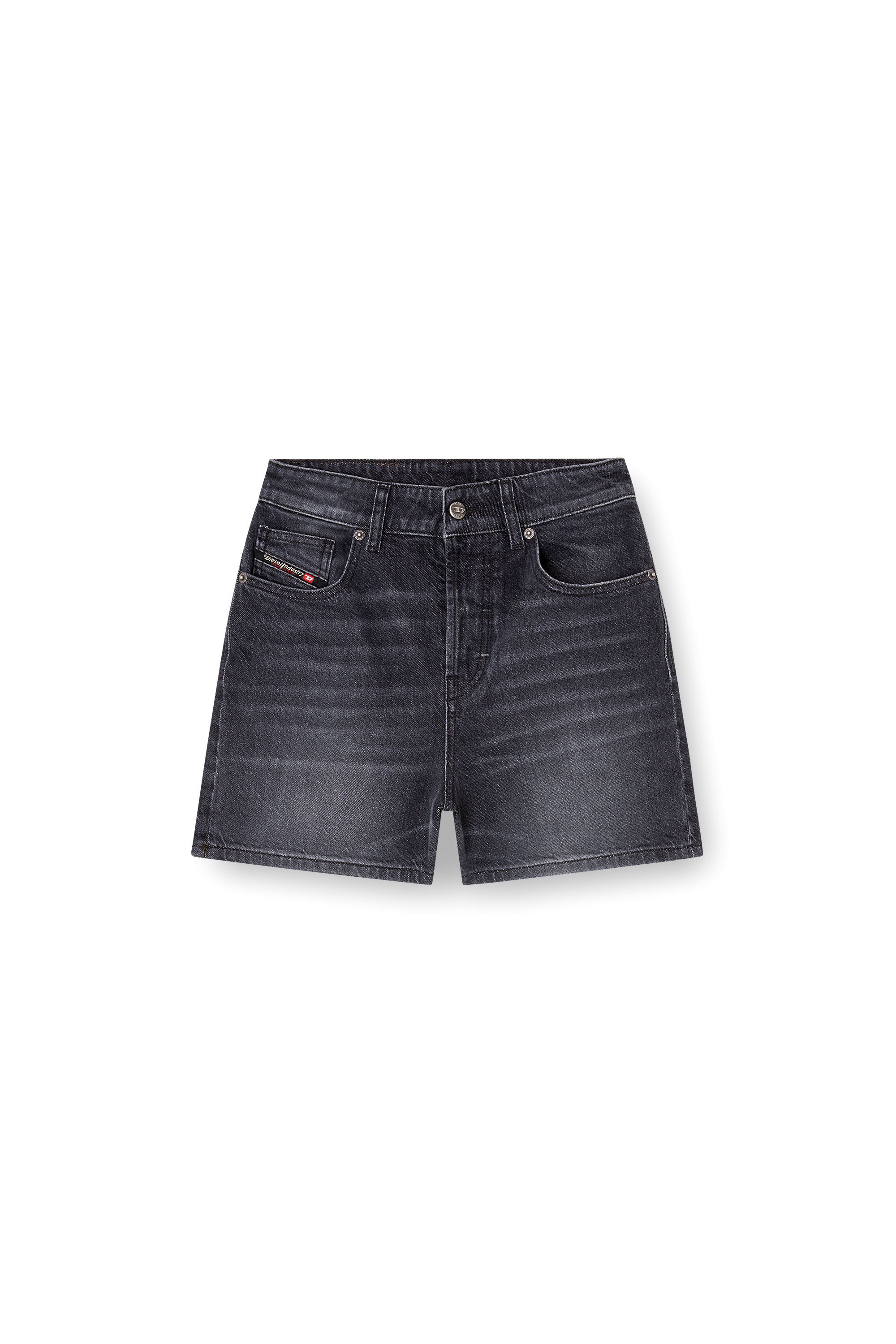 Diesel - DE-JIRO, Pantalones cortos en denim Mujer in Negro - 2