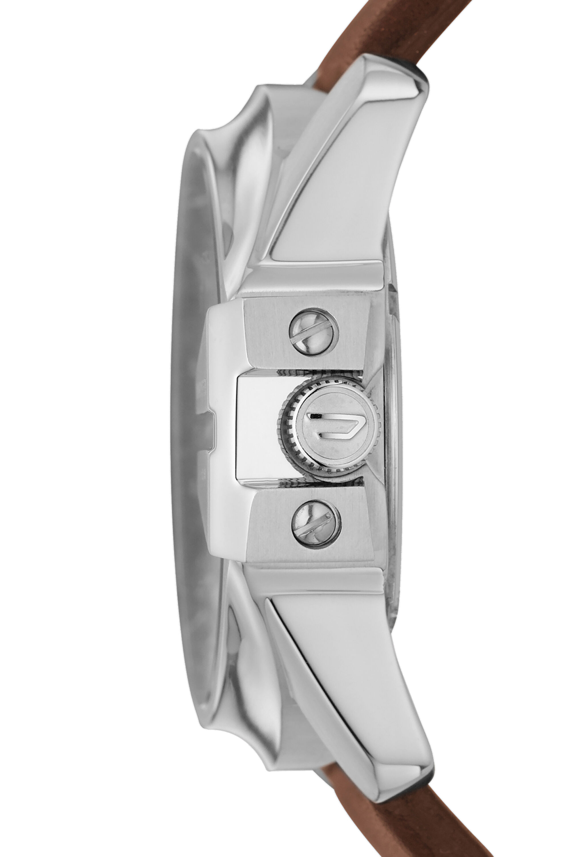 DZ1206 Hombre Mega Chief reloj en cuero marron Diesel