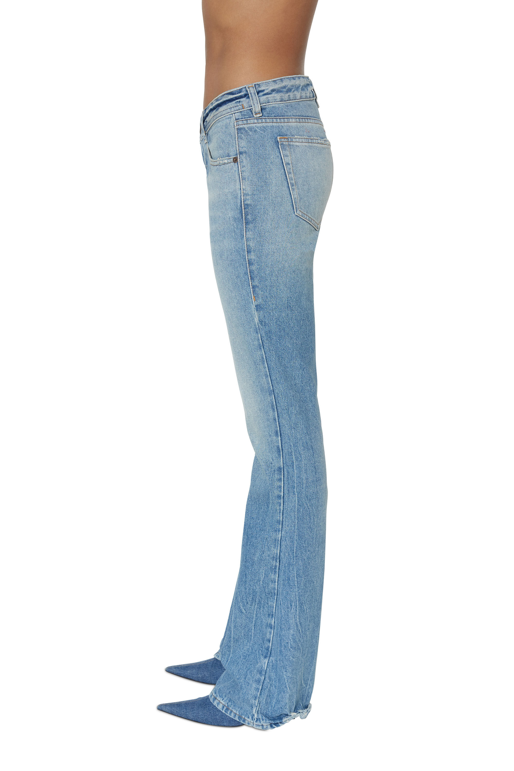 1969 d-ebbey low rise flared jeans DIESEL de Denim de color Negro Mujer Ropa de Vaqueros de Vaqueros acampanados 