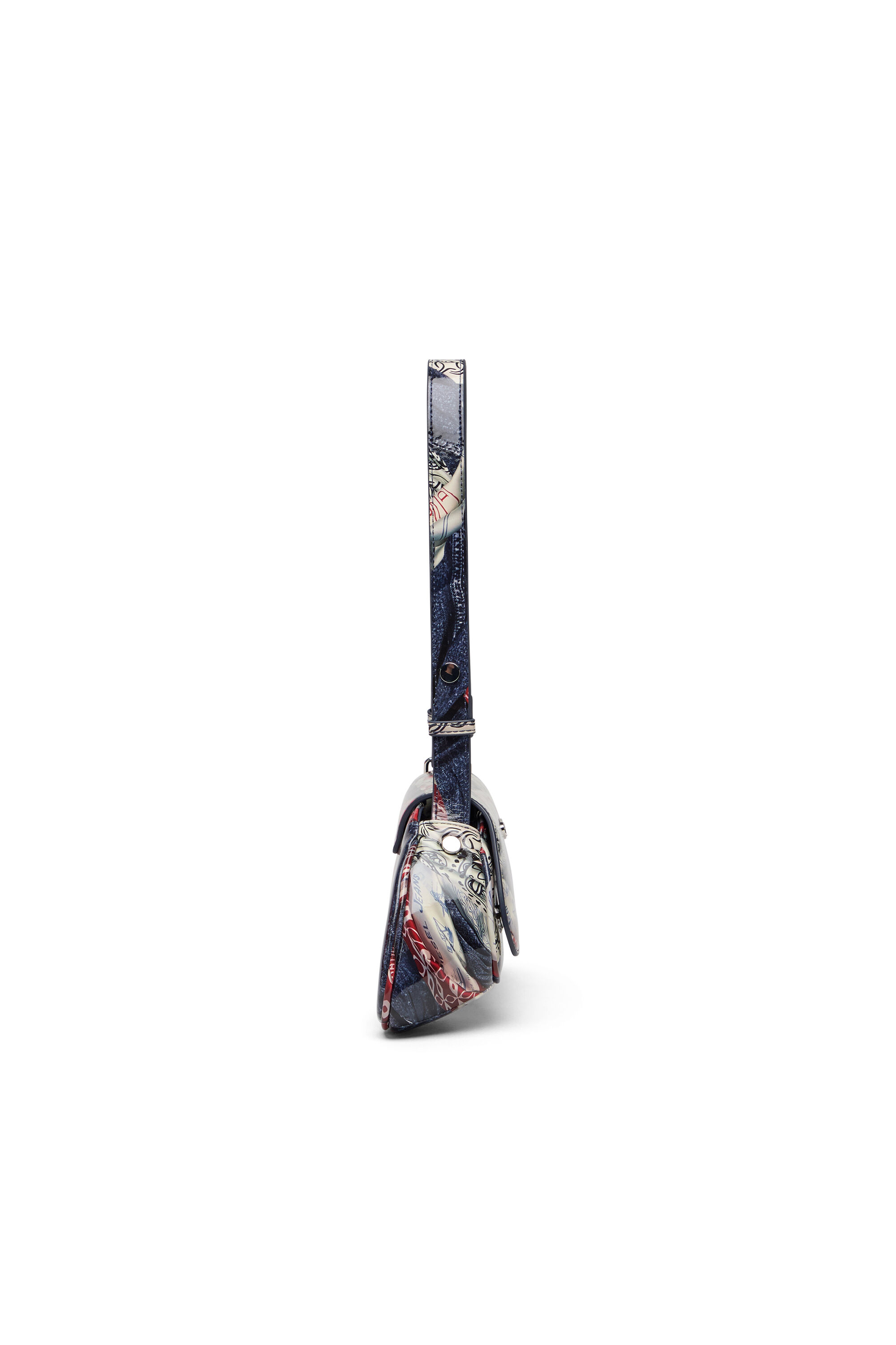 Diesel - PLAY CROSSBODY, Play-Talego con estampado de logotipo desteñido Mujer in Multicolor - 4