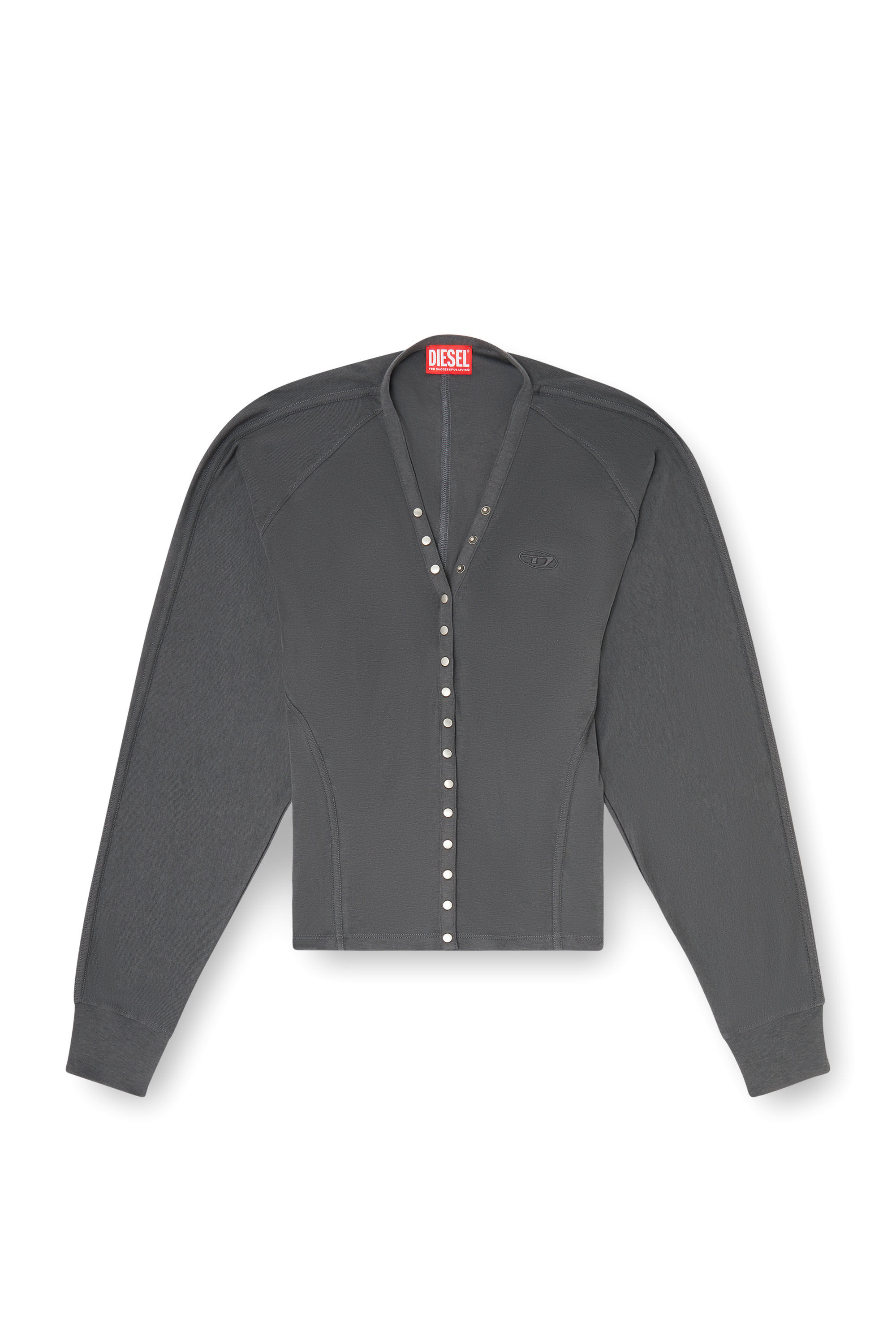Diesel - T-ISERINA, C&aacute;rdigan de mezcla de Tencel con mangas murci&eacute;lago Mujer in ToBeDefined - 2