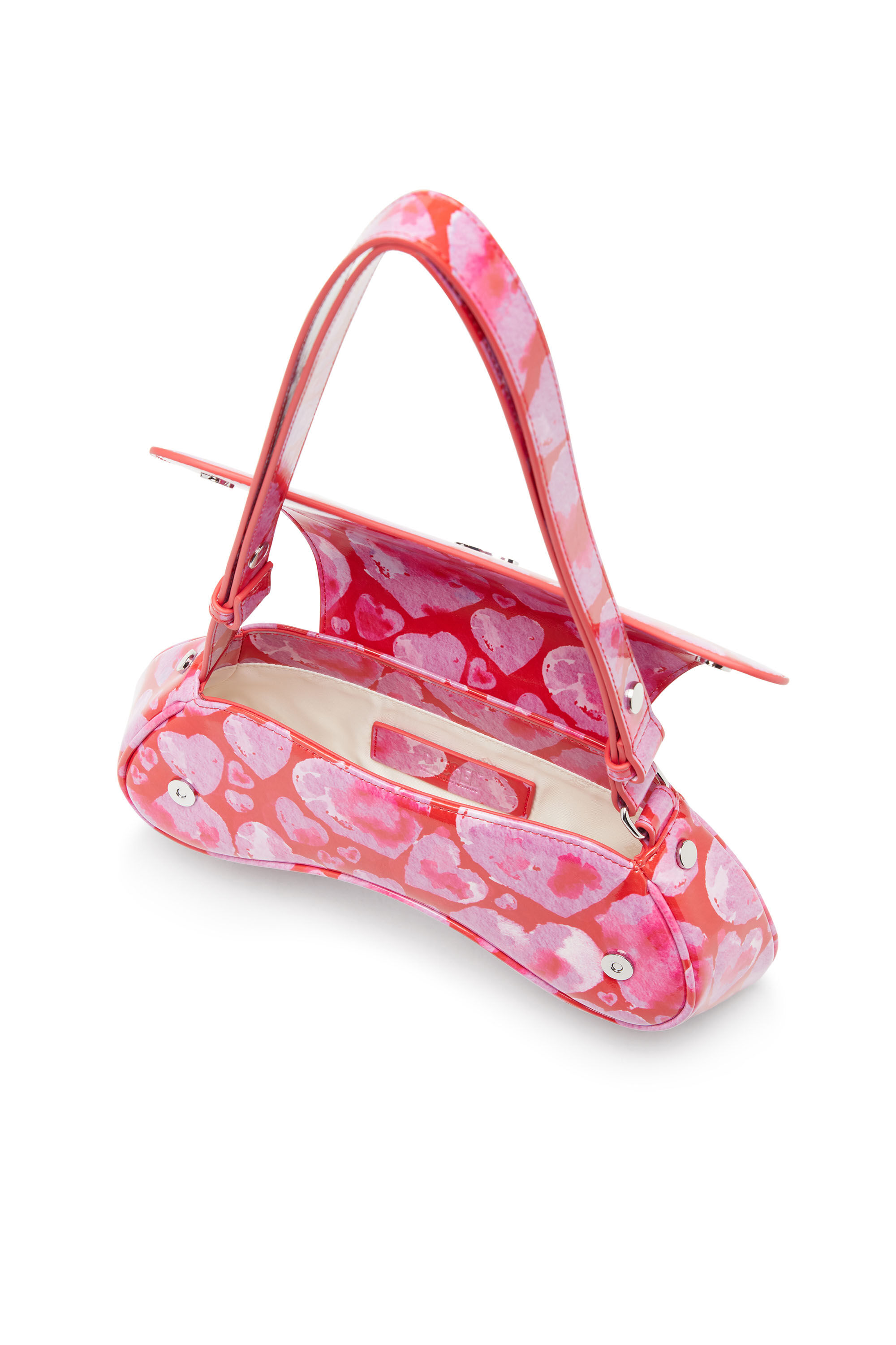 Women's St Valentine-Play-Crossbody bag with all-over heart