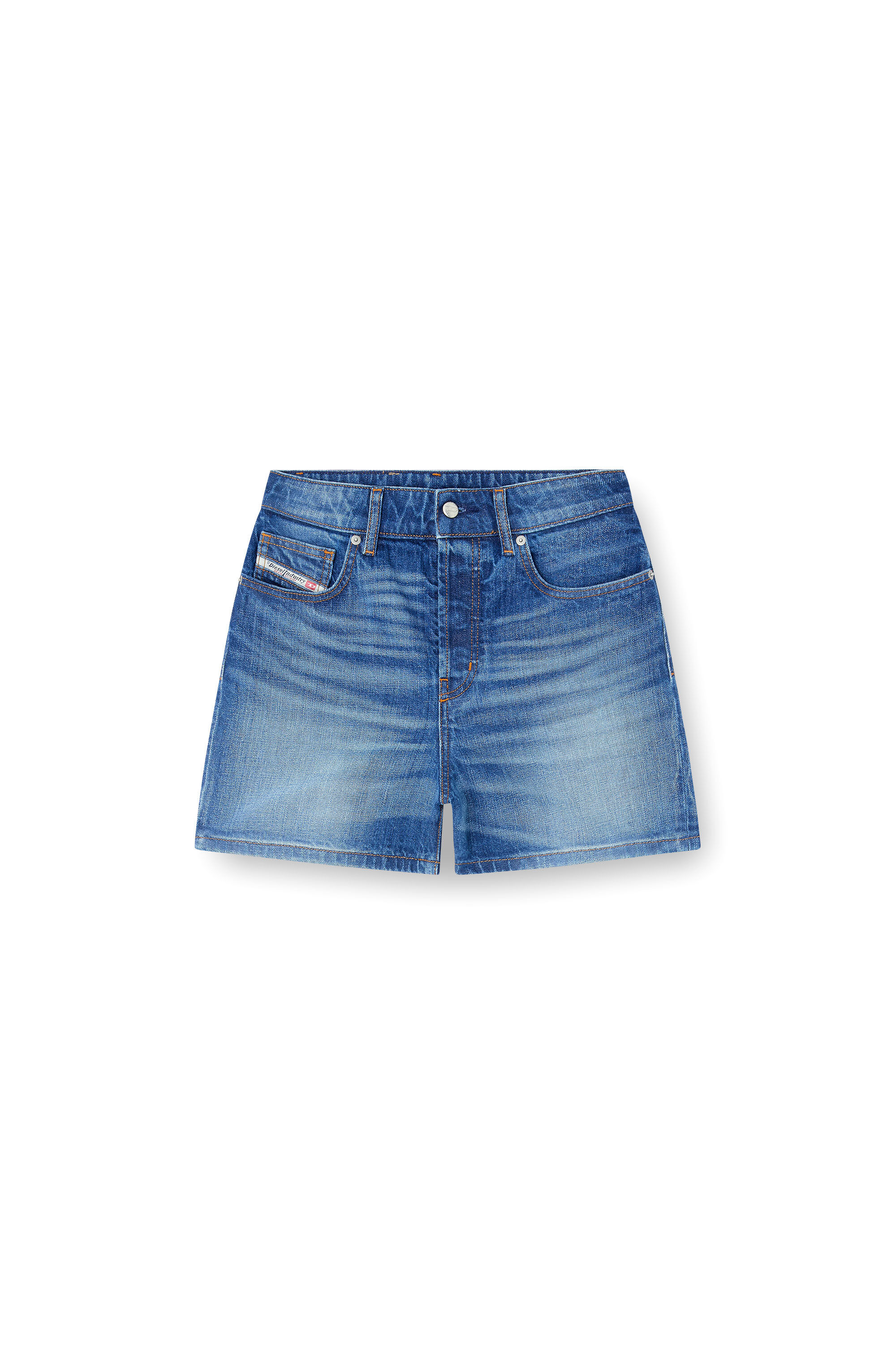 Diesel - DE-JIRO, Pantalones cortos en denim Mujer in Azul marino - 2