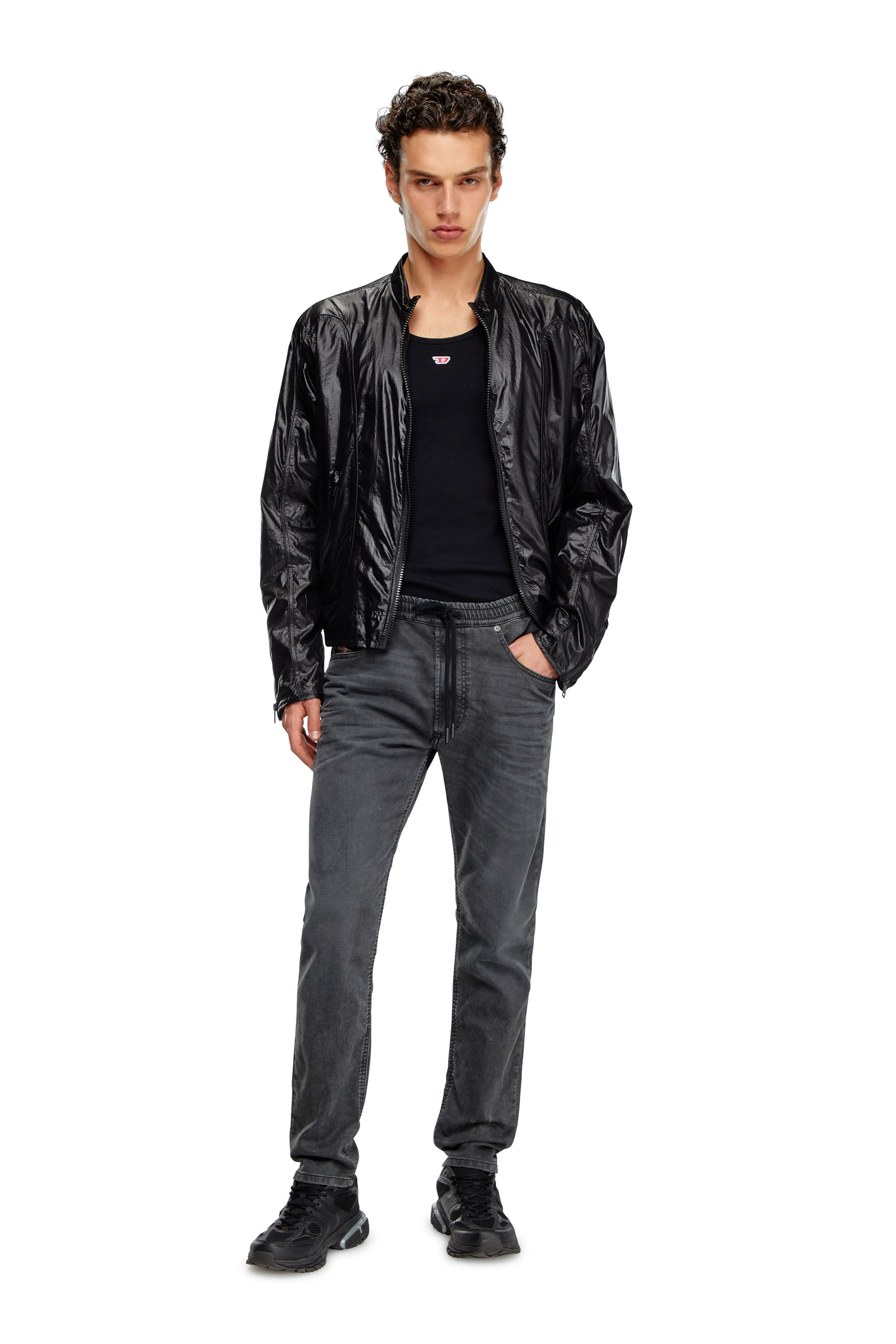 Diesel - Regular 2030 D-Krooley Joggjeans® 09J75 Hombre, Negro/Gris oscuro - 1