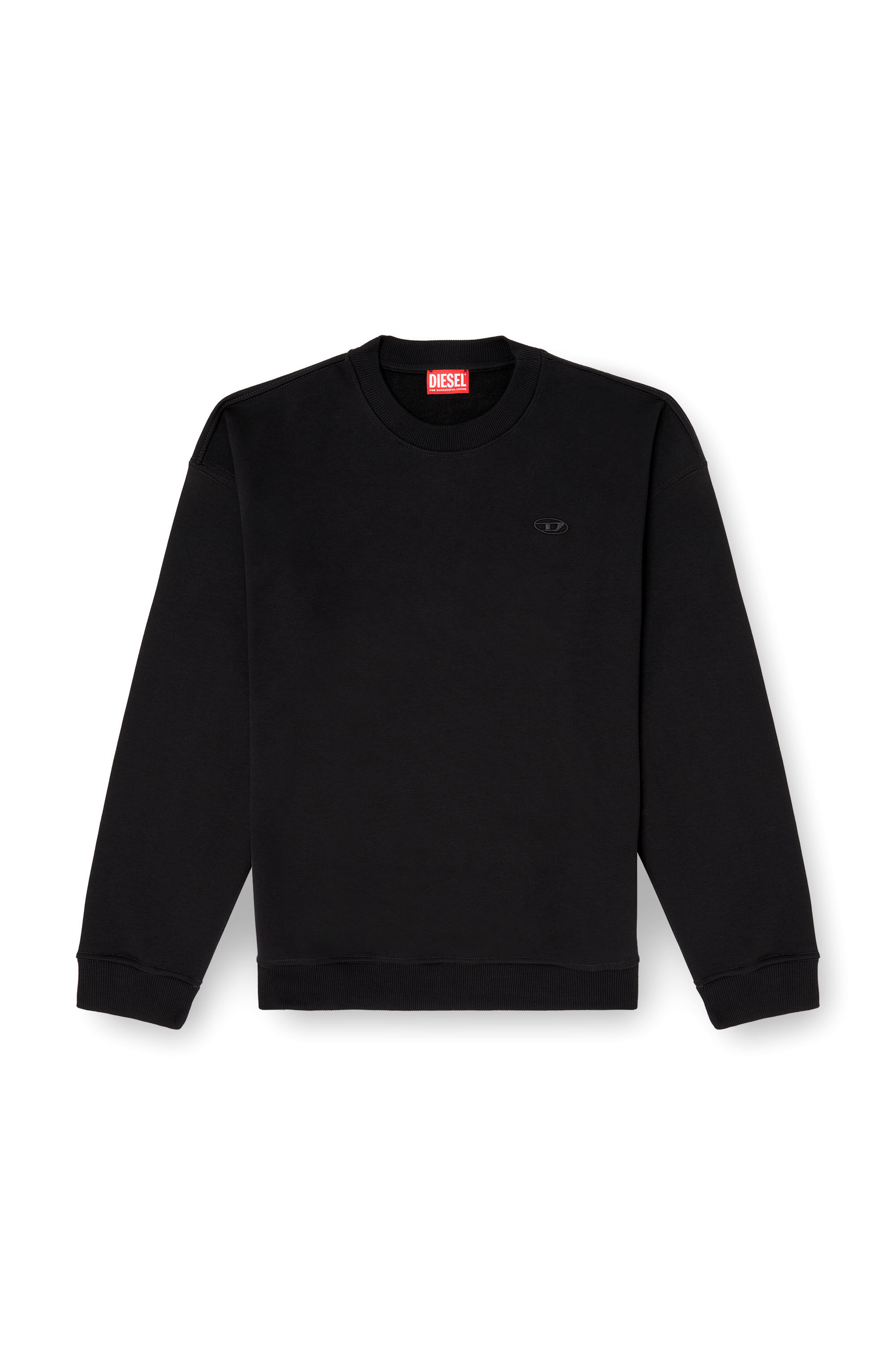 Diesel - S-BOXT-T2, Sudadera con logotipo Oval D Hombre in Negro - 2