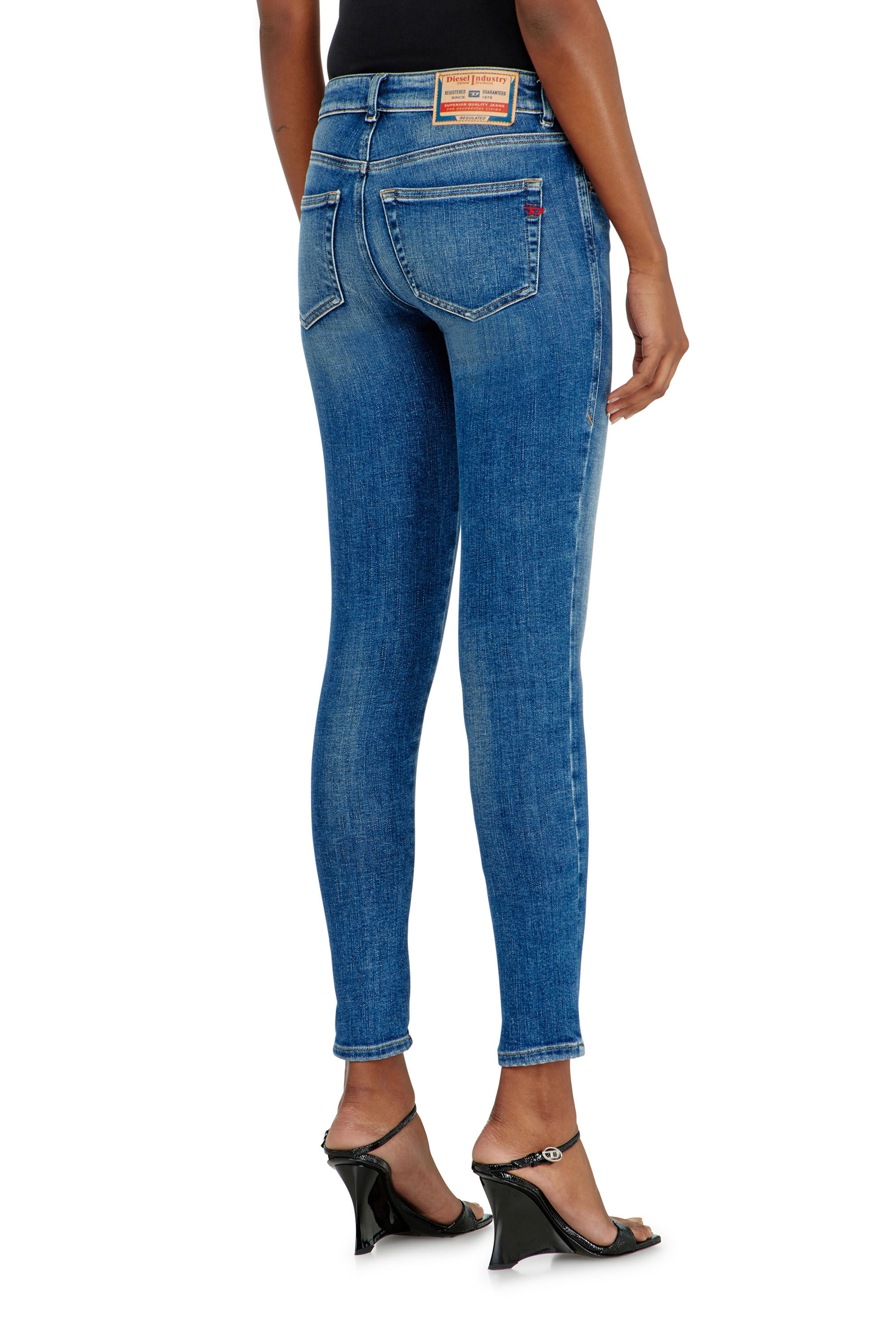 Diesel - Skinny Jeans 2017 Slandy 09P71 Mujer, Azul medio - 5