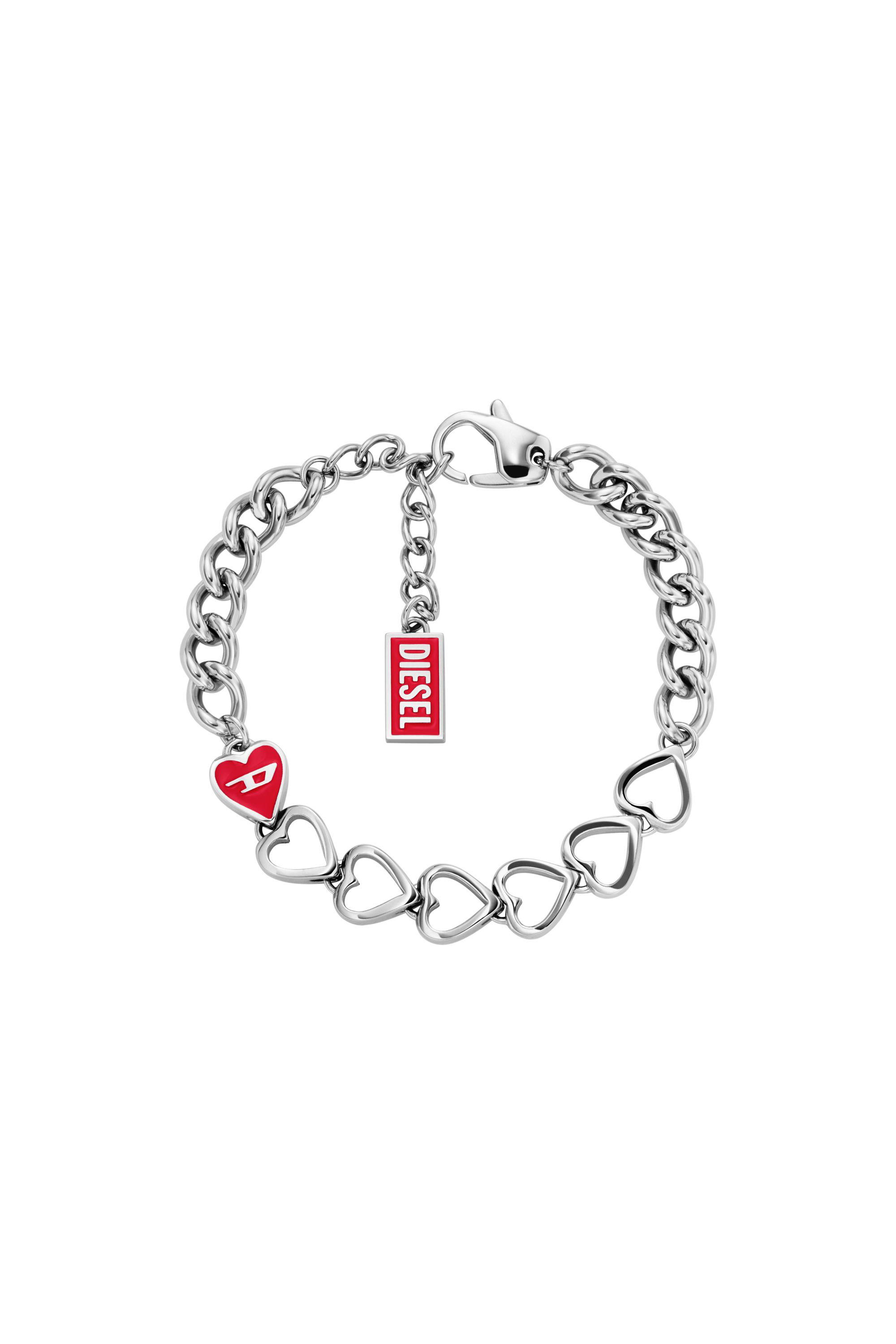 Diesel - DX166840 JEWELLERY, Unisex's Stainless Steel Chain Bracelet in Silver - 1
