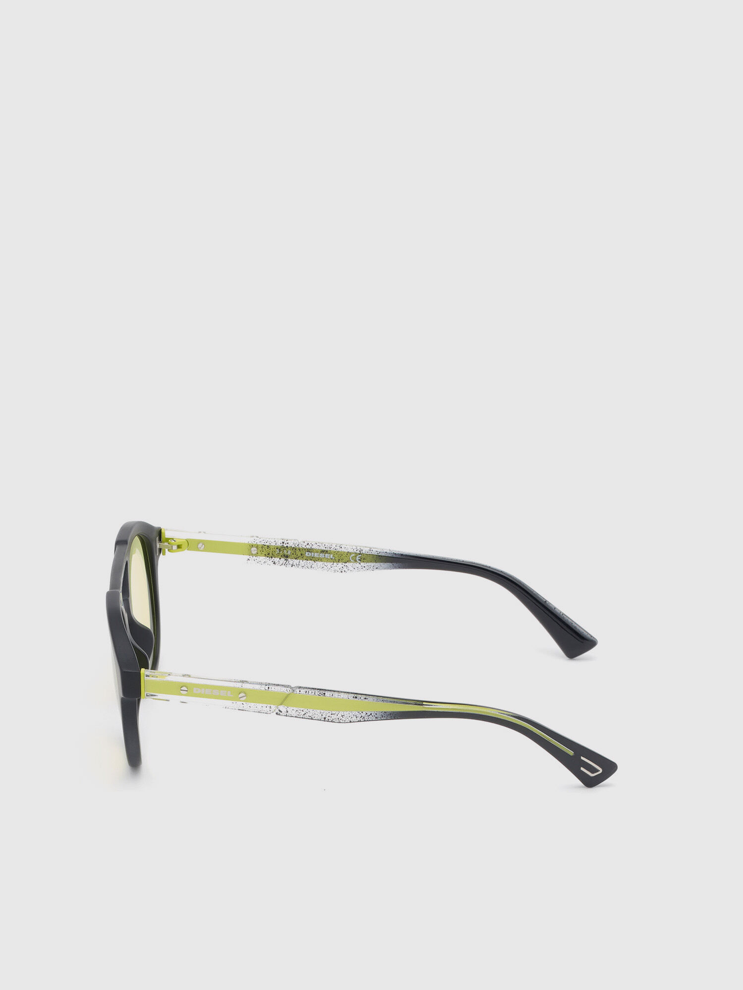 Diesel - DL0280, Gafas de sol redondeadas Unisex in Negro - 3