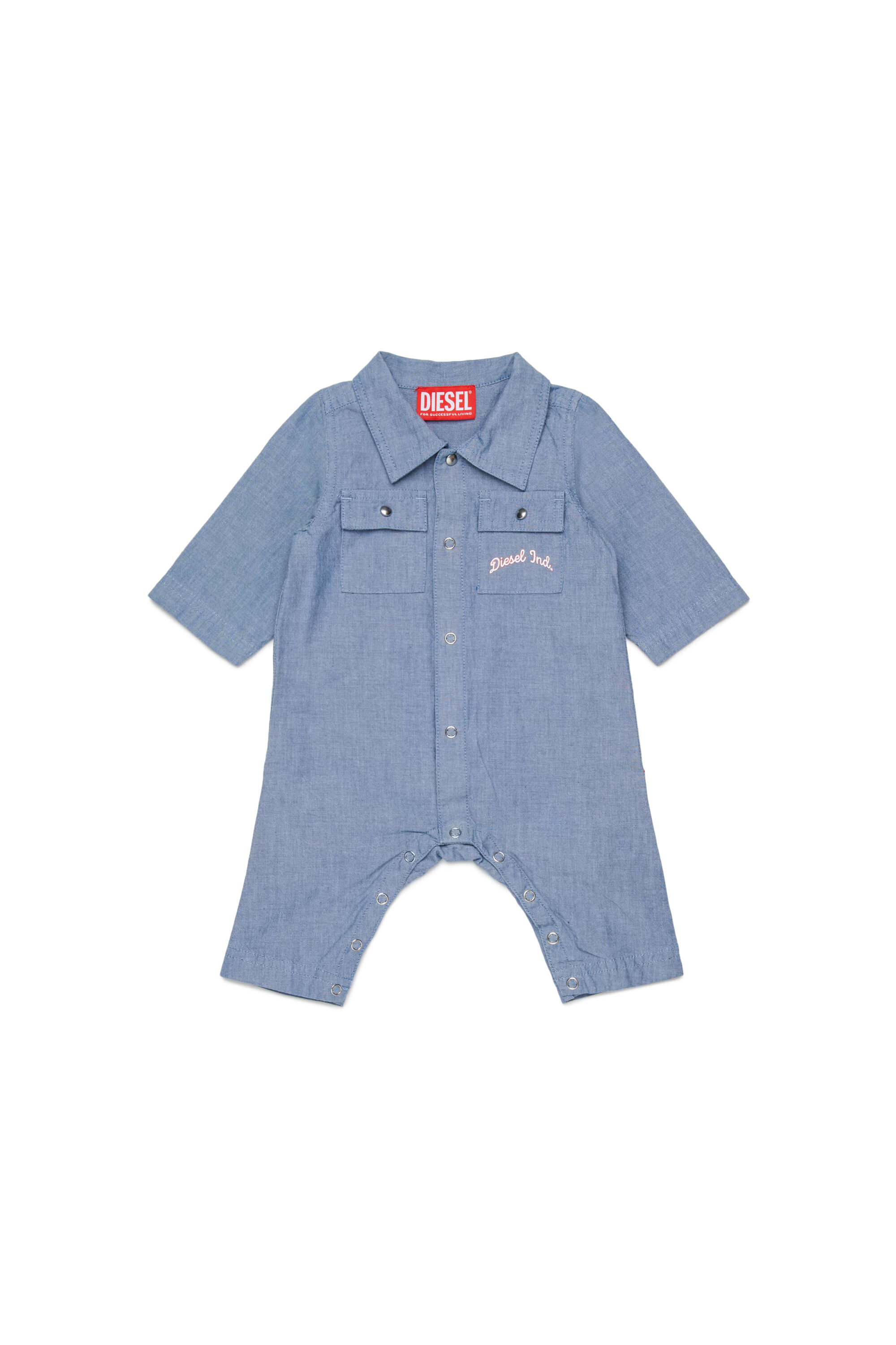 Diesel - JUSTY-NB, Mono de algod&oacute;n con bolsillos bordados Unisex in Azul marino - 1