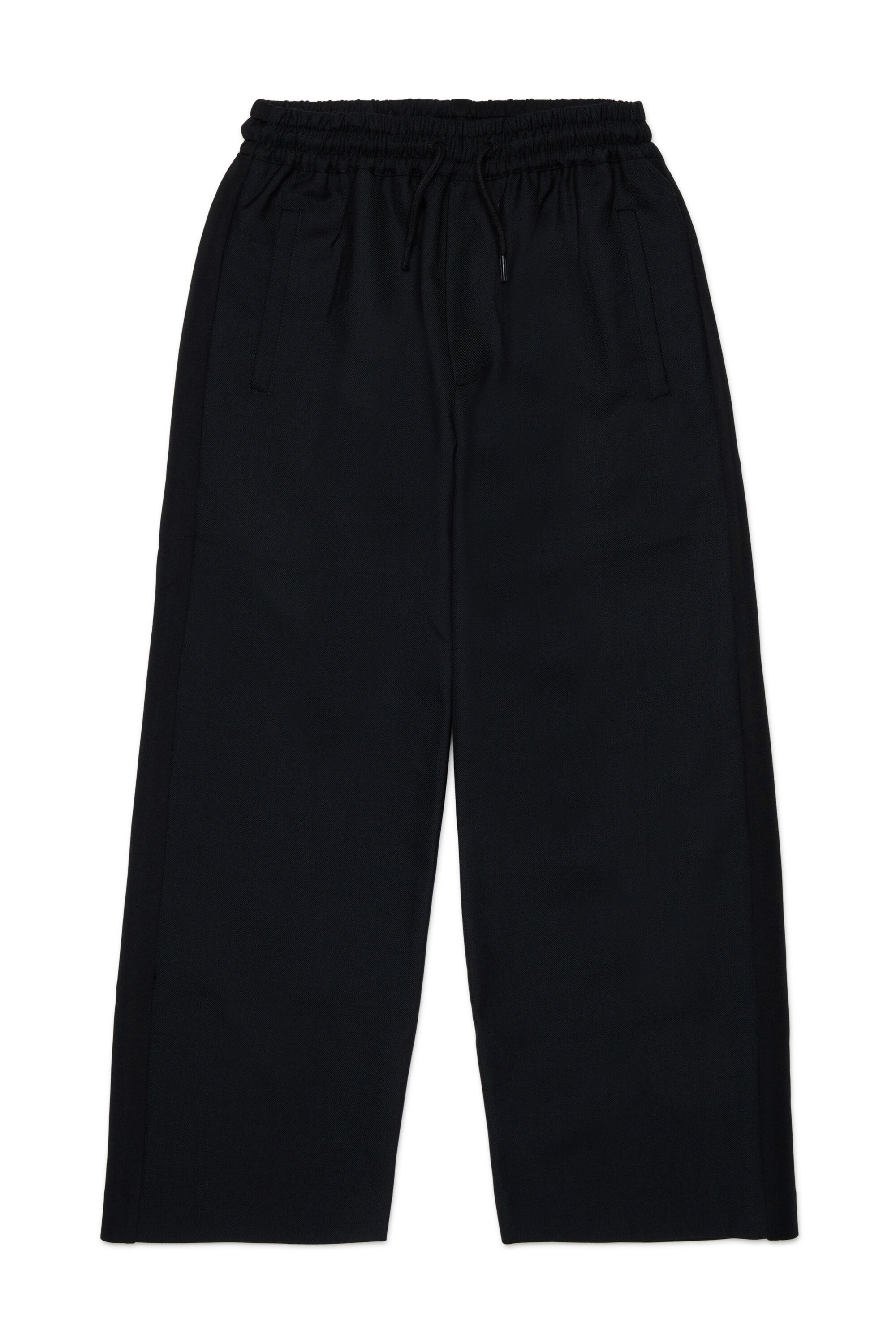 Diesel - PREBON, Pantal&oacute;n de ch&aacute;ndal en tejido mezcla de lana Hombre in Negro - 1