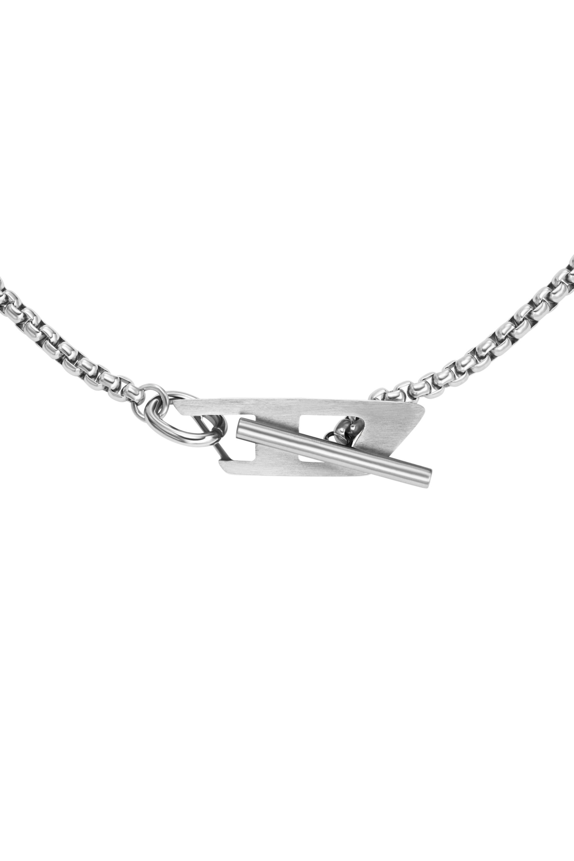 Diesel - DX1477, Collar de cadena de acero inoxidable Unisex in Plateado - 2