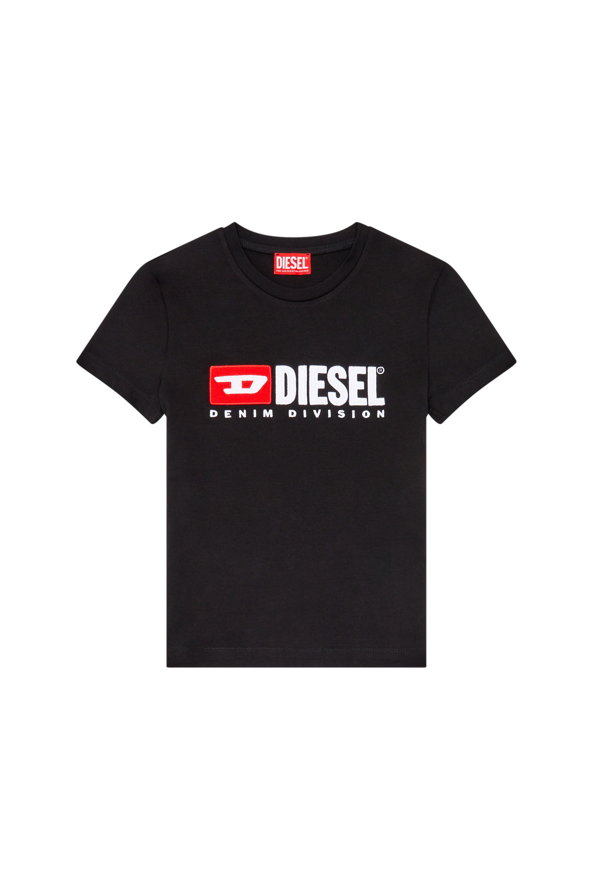 Diesel - T-SLI-DIV, Mujer Camiseta con parches Diesel in Negro - Image 2