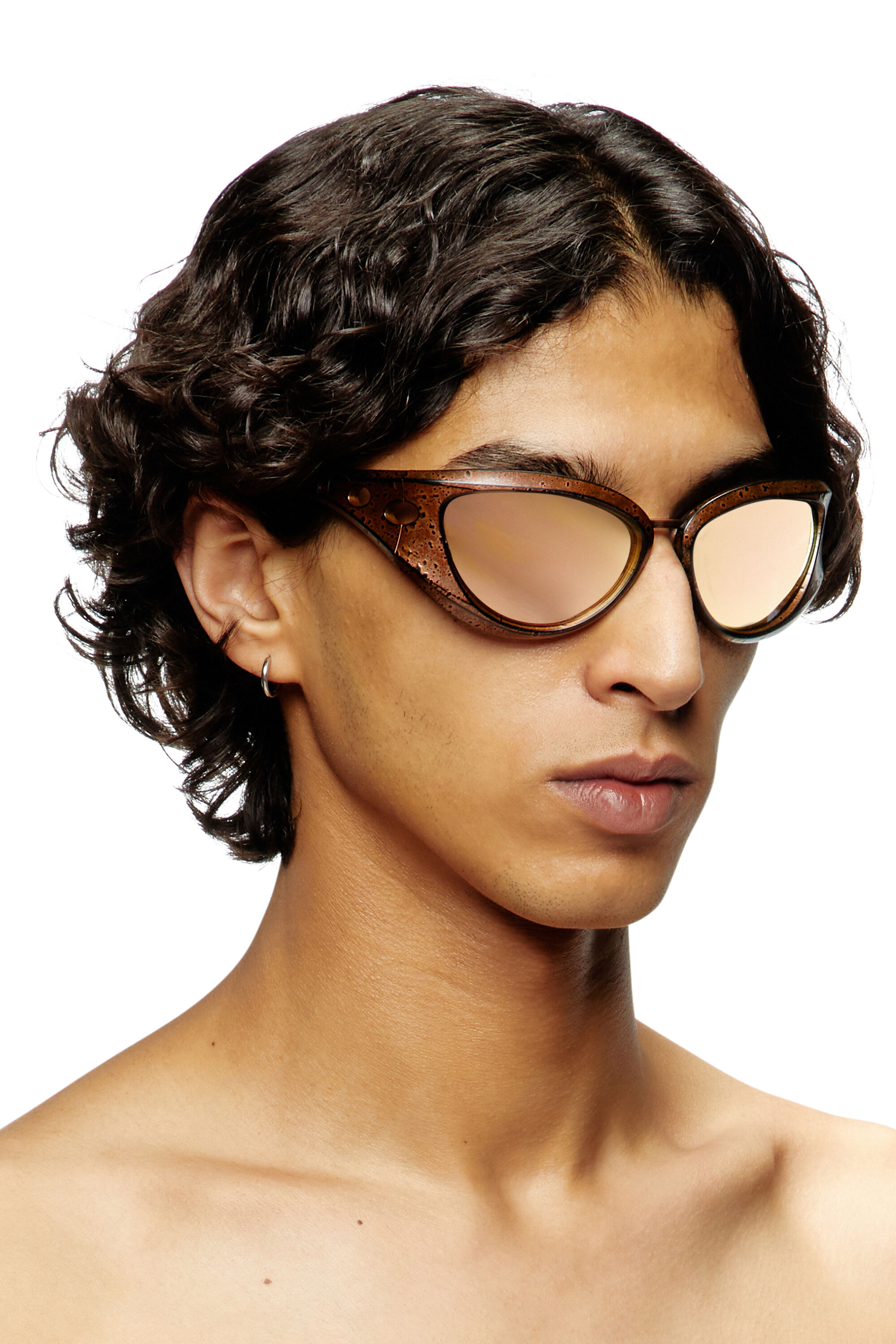 Diesel - 0DL3007U, Gafas de sol estilo cat-eye Unisex in Marrón - 1