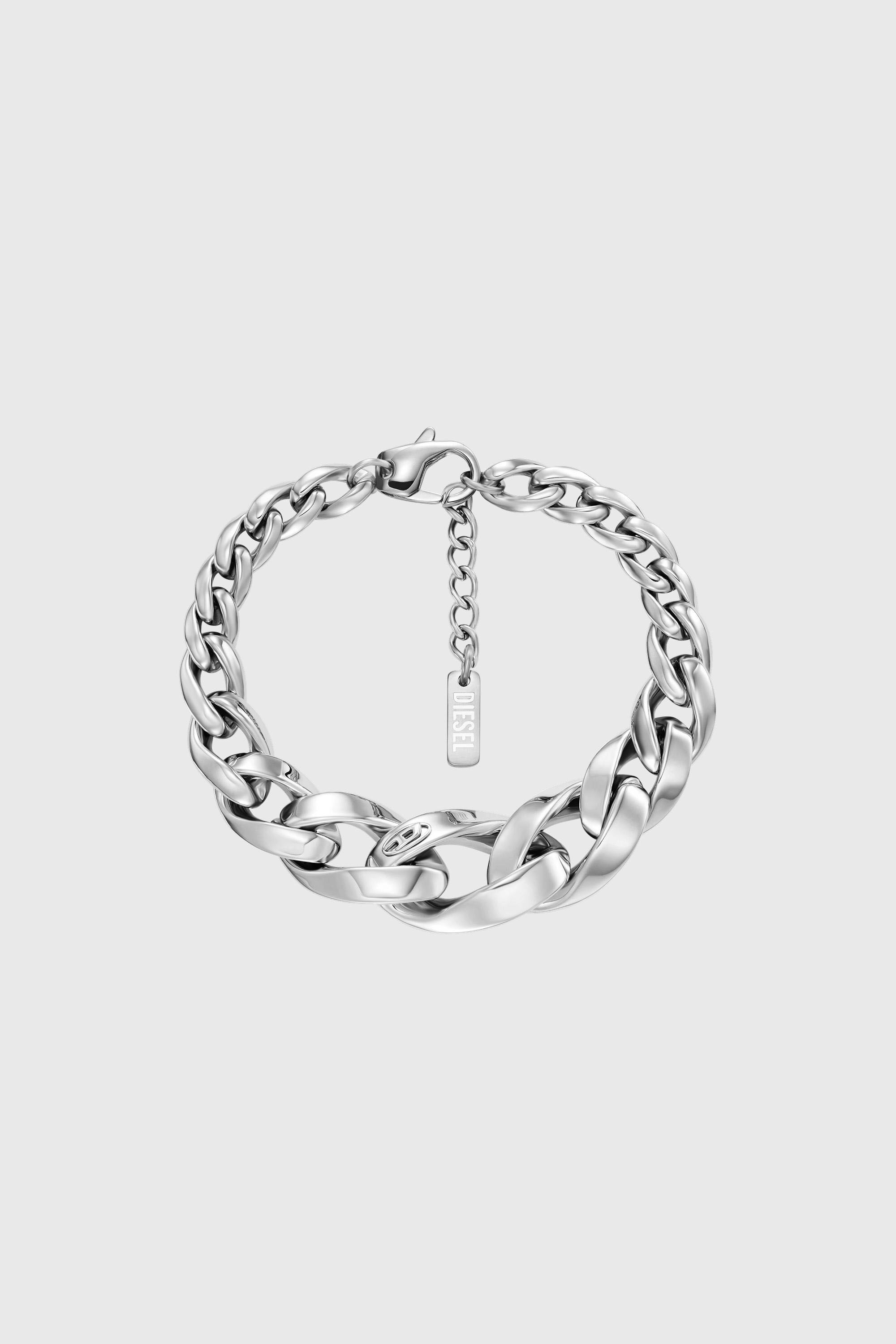Diesel - DX1721040, Pulsera de cadena de acero inoxidable Unisex in Plateado - 1