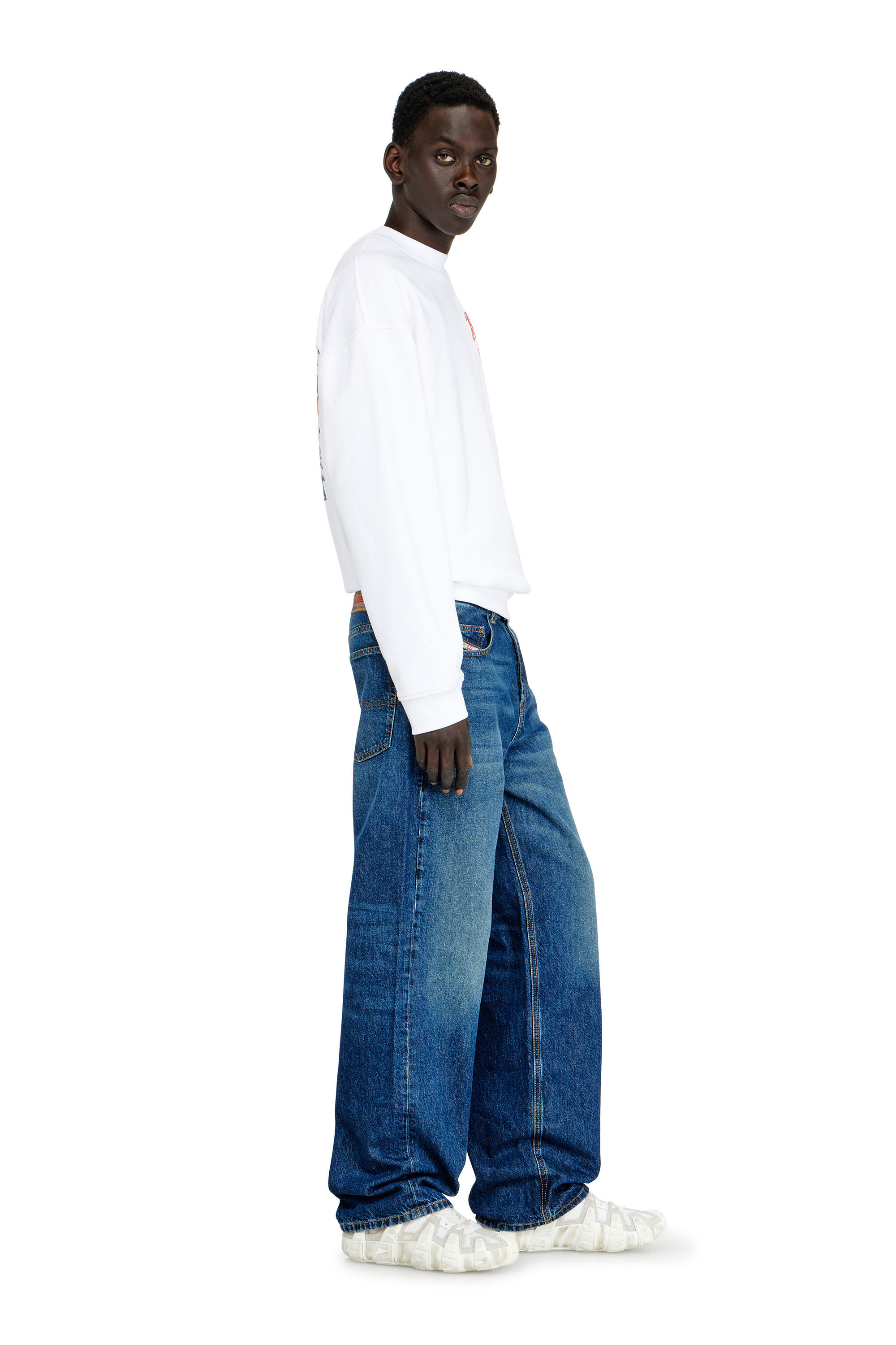 Diesel - Relaxed Jeans 2001 D-Macro 09I27 Hombre, Azul medio - 2