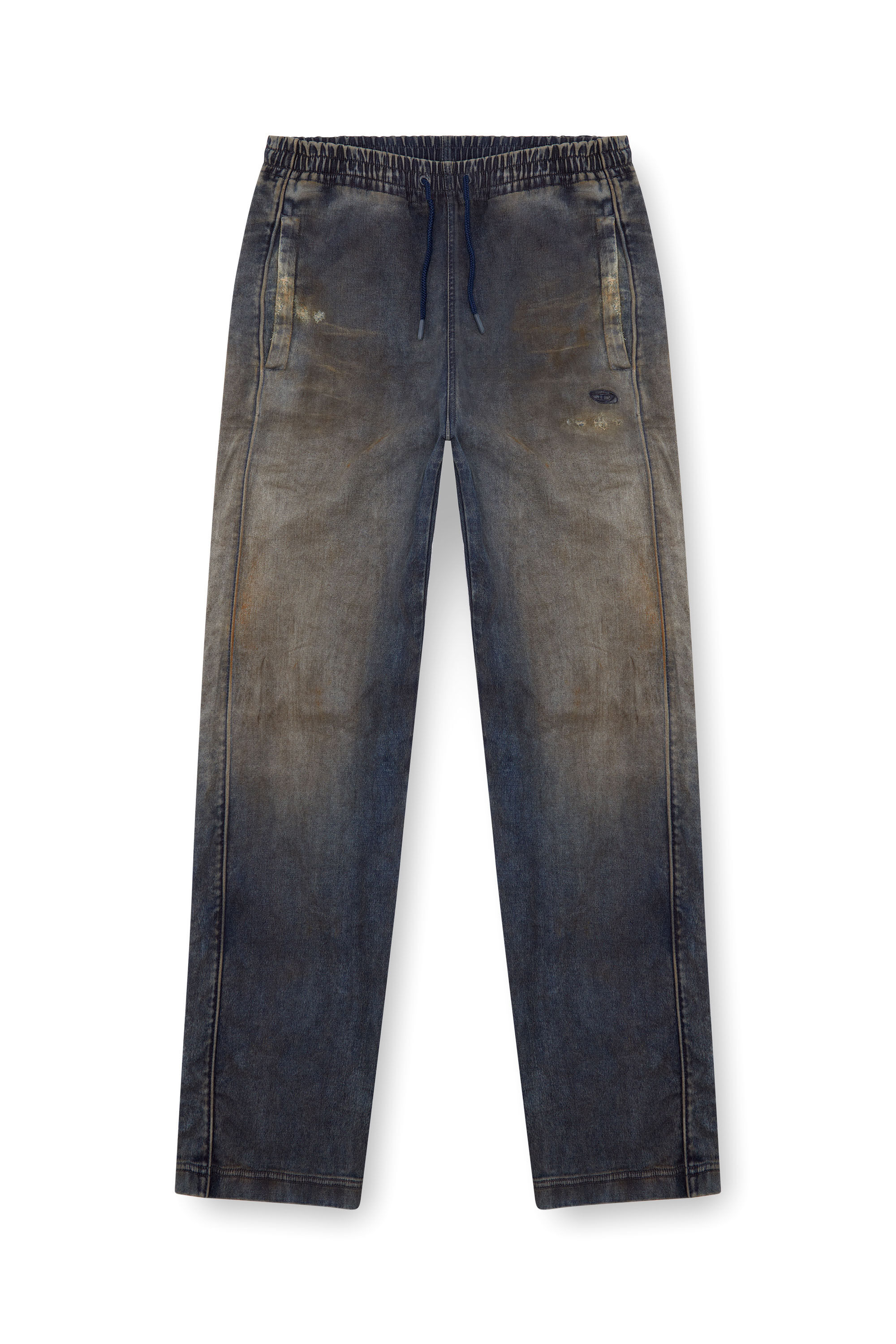 Diesel - Hombre Straight D-Martians Track Denim 068LV, Azul Oscuro - Image 2