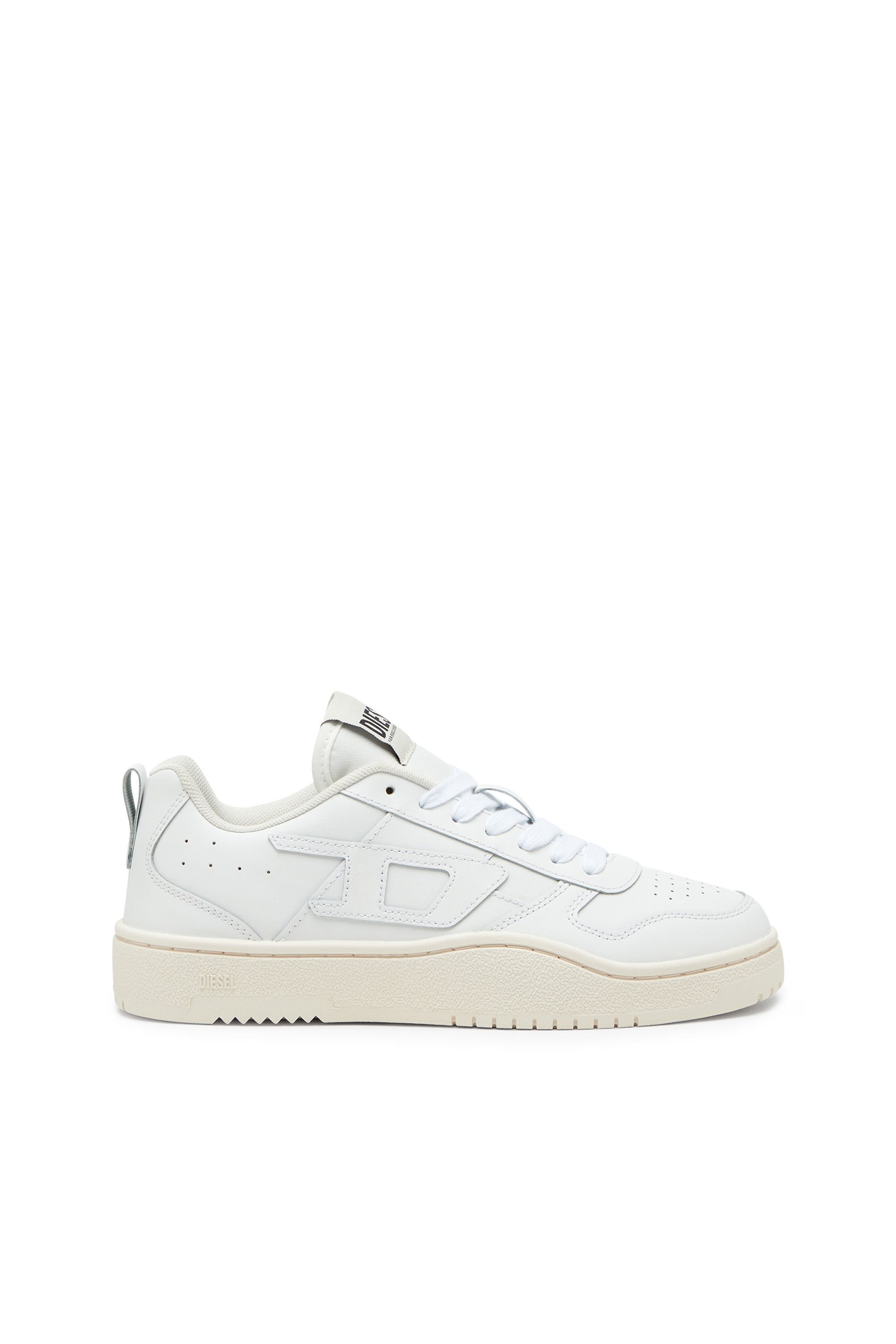 Diesel - S-UKIYO V2 LOW, Man S-Ukiyo Low-Low-top sneakers in leather and nylon in White - Image 1