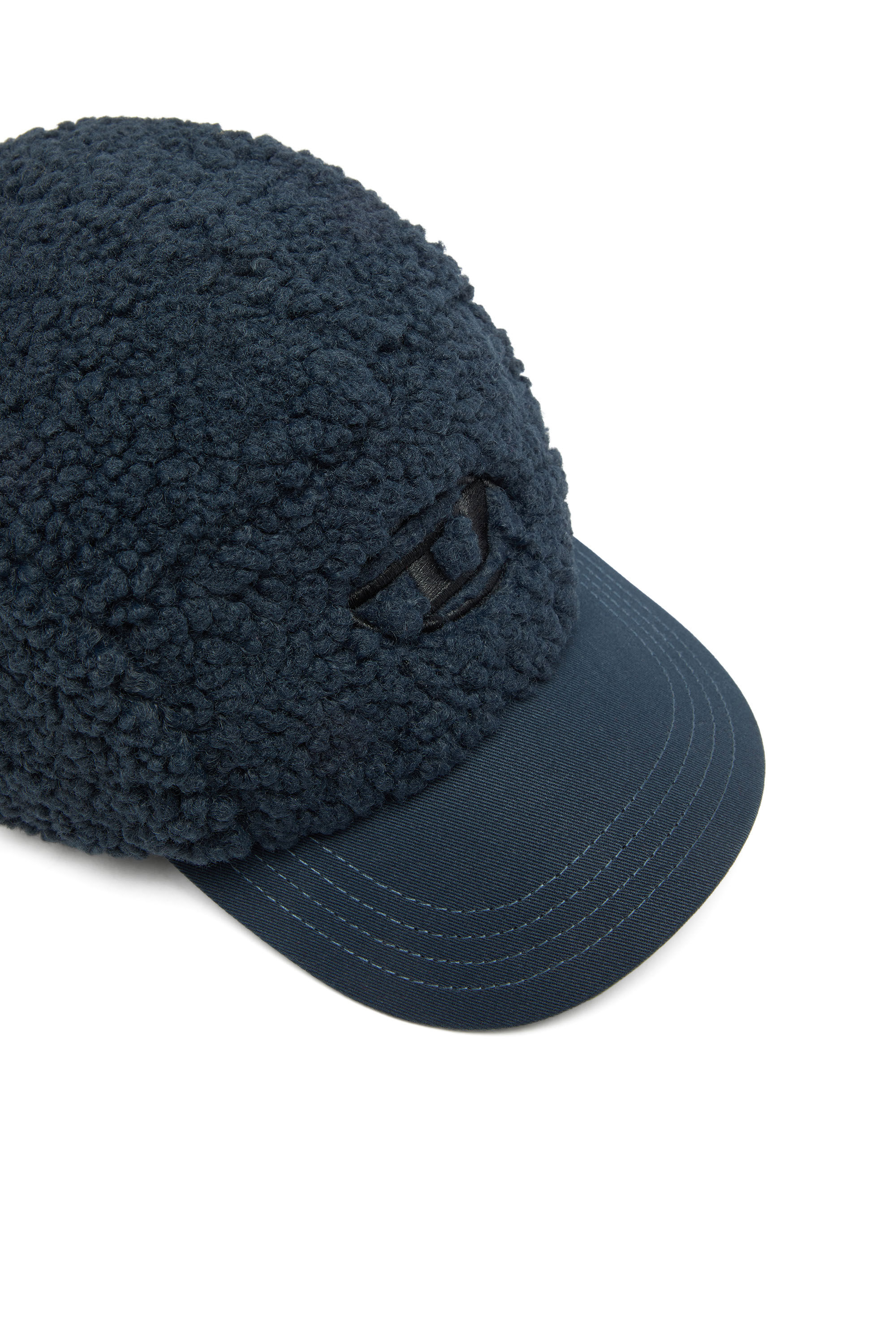 Diesel - C-TED, Gorra tipo b&eacute;isbol sherpa con bordado Oval D Hombre in ToBeDefined - 3