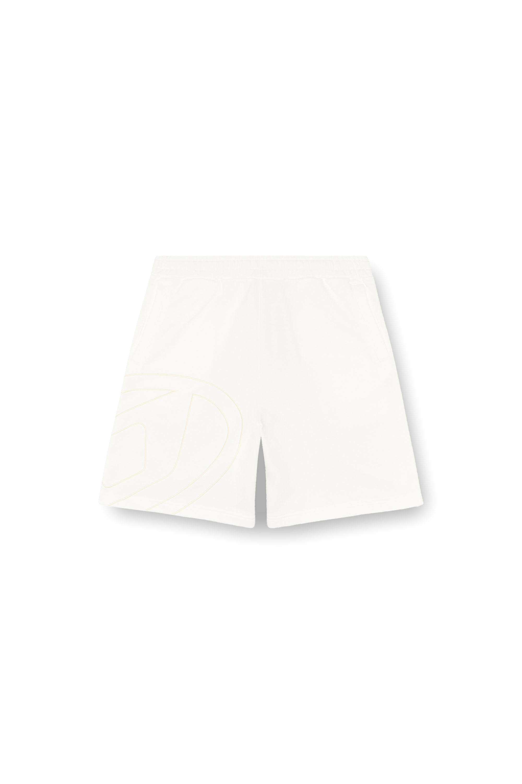 Diesel - P-CROW-MEGOVAL, Pantalones deportivos cortos con logotipo D grande Hombre in Blanco - 2