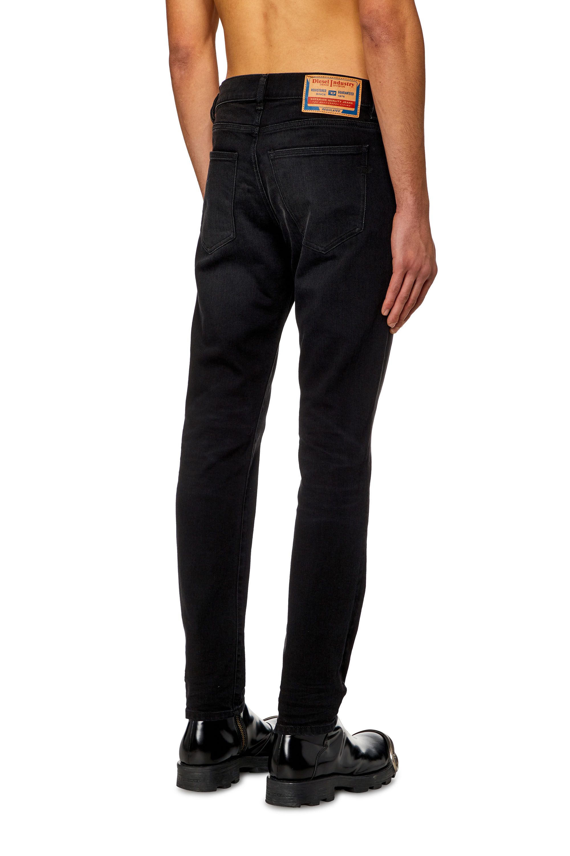Diesel - Slim Jeans 2019 D-Strukt 09H32, Negro/Gris oscuro - Image 4