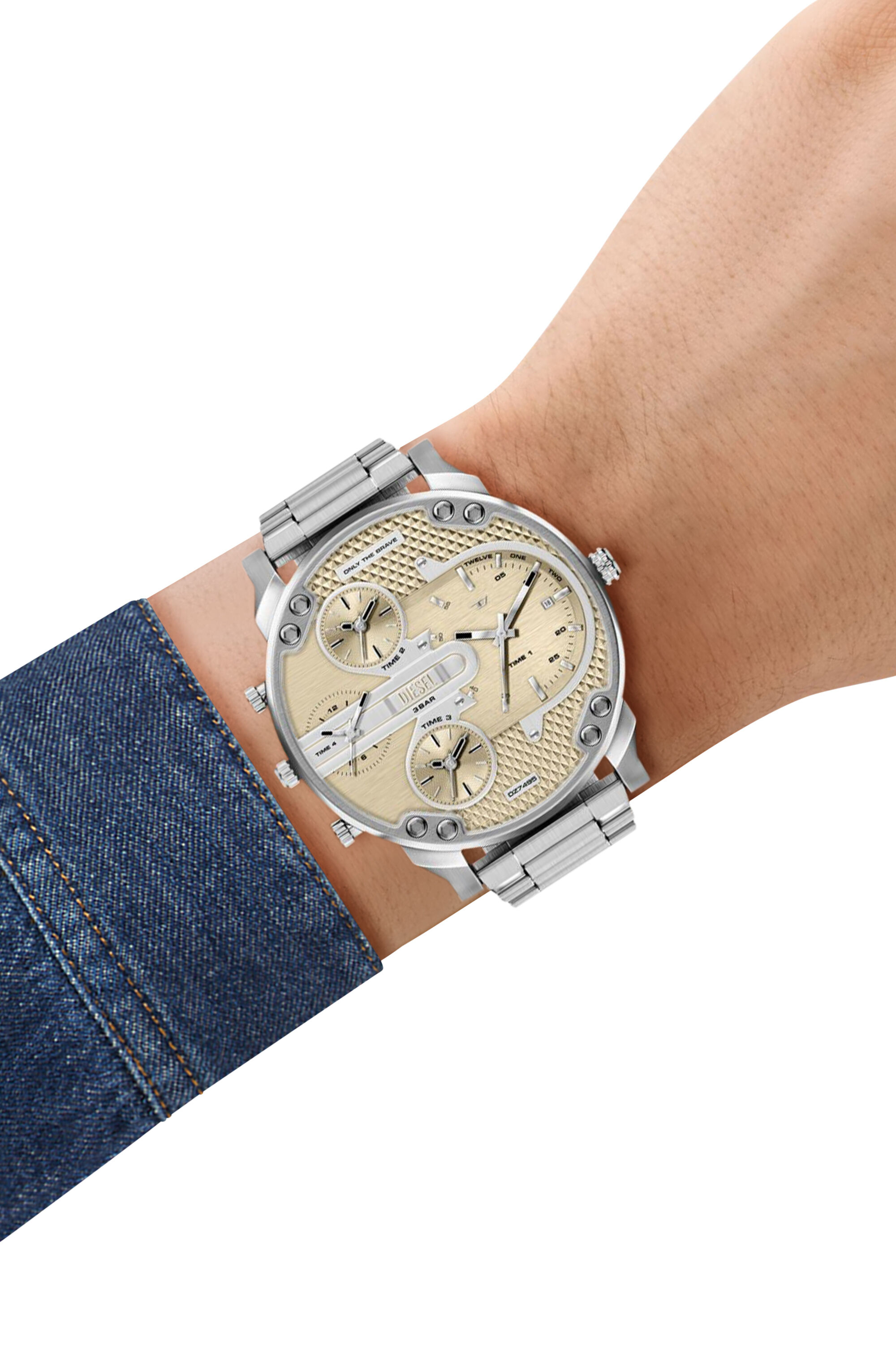 Diesel - DZ7495 WATCH, Mr. Daddy Slim Reloj de acero inoxidable Hombre in Plateado - 7