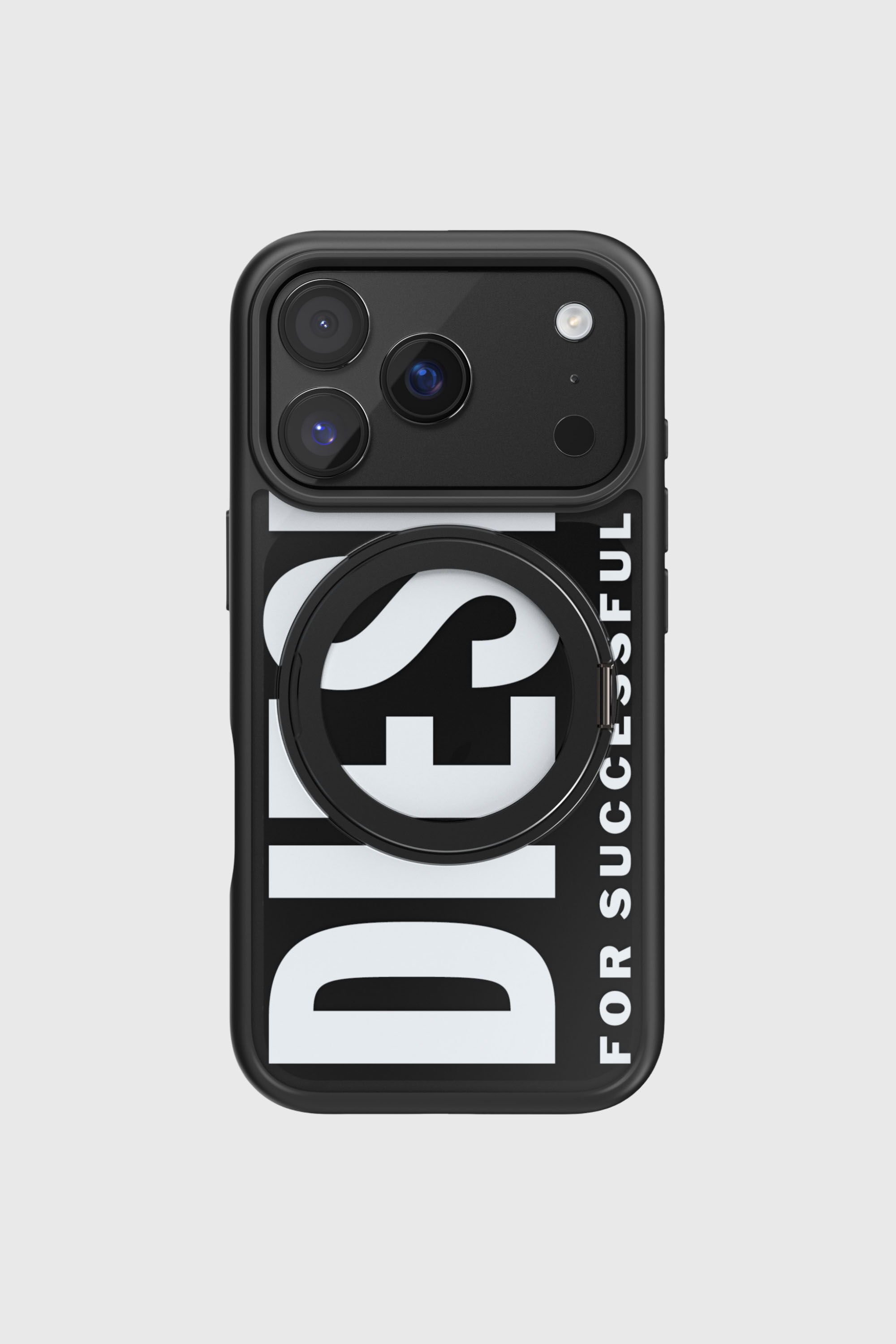 Diesel - 60405 RING STAND CASE RING STAND, Funda Ringstand-Magsafe para iPhone 17 Pro Unisex in Negro - 1