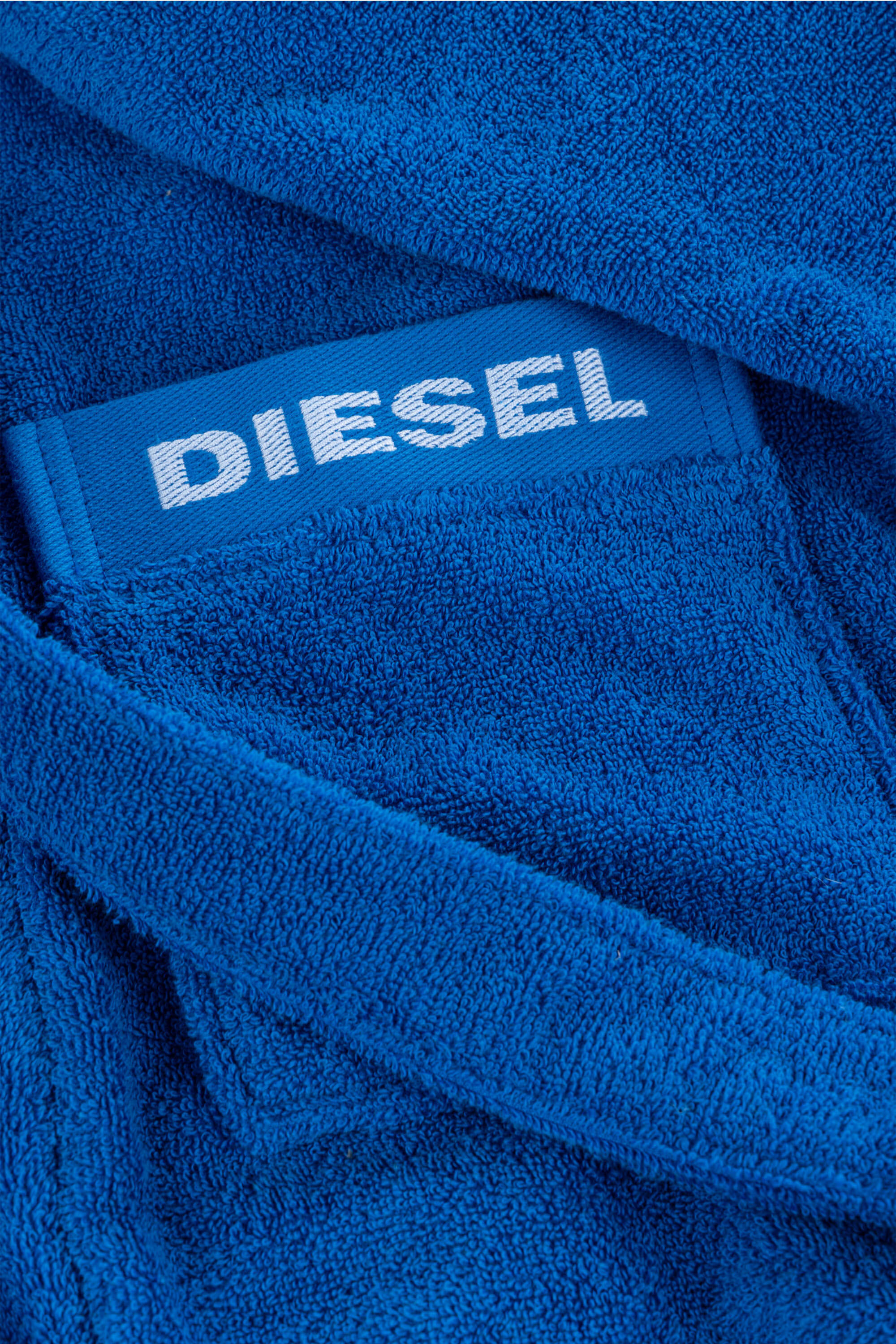 Diesel - 1015122 LOGO-COTTON BATHROBE SIZE XL/XXL, Albornoz de Felpa de Algod&oacute;n, talla XL/XXL Unisex in Azul marino - 2