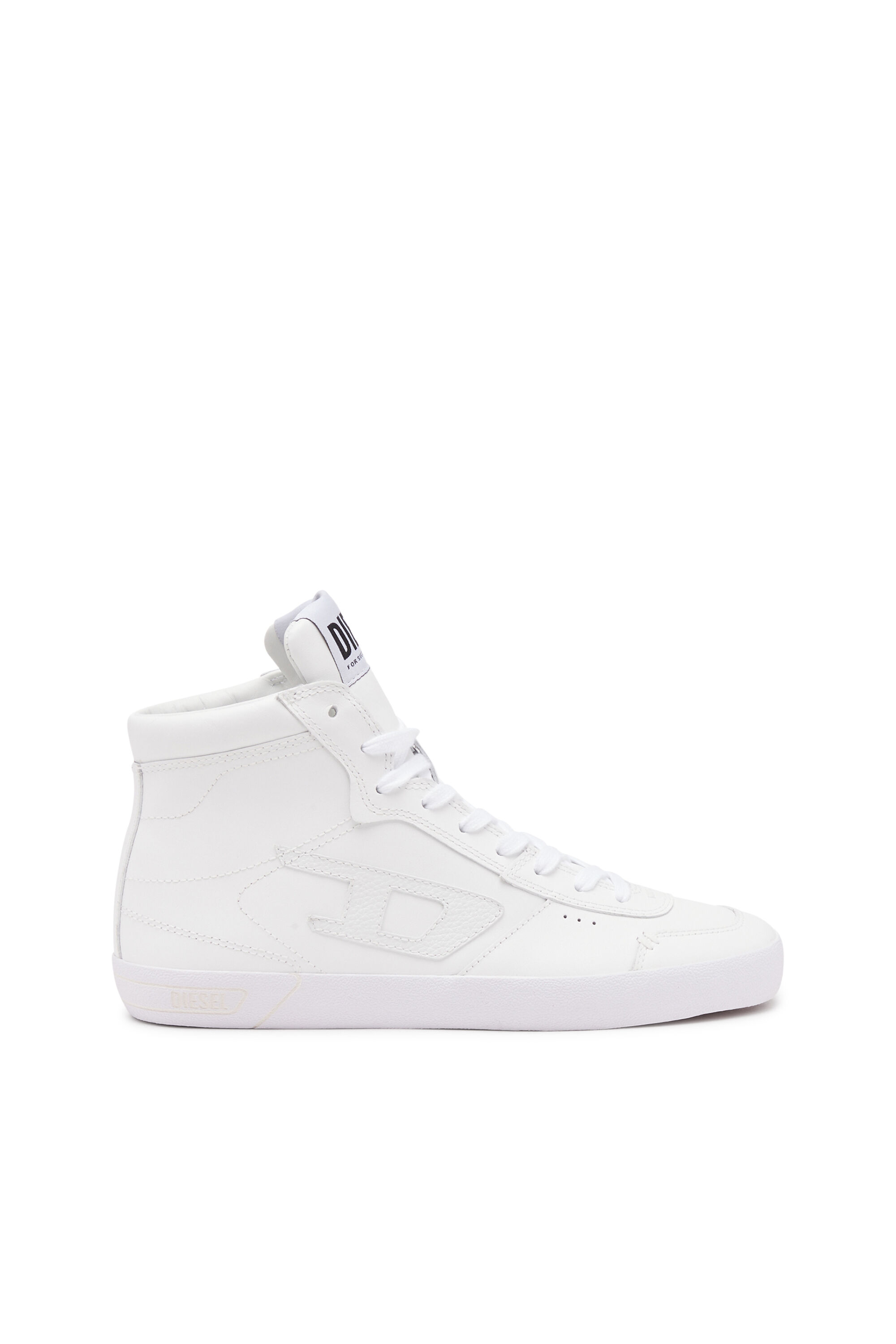 S Leroji Mid Deportivas altas de cuero Hombre Blanco Diesel