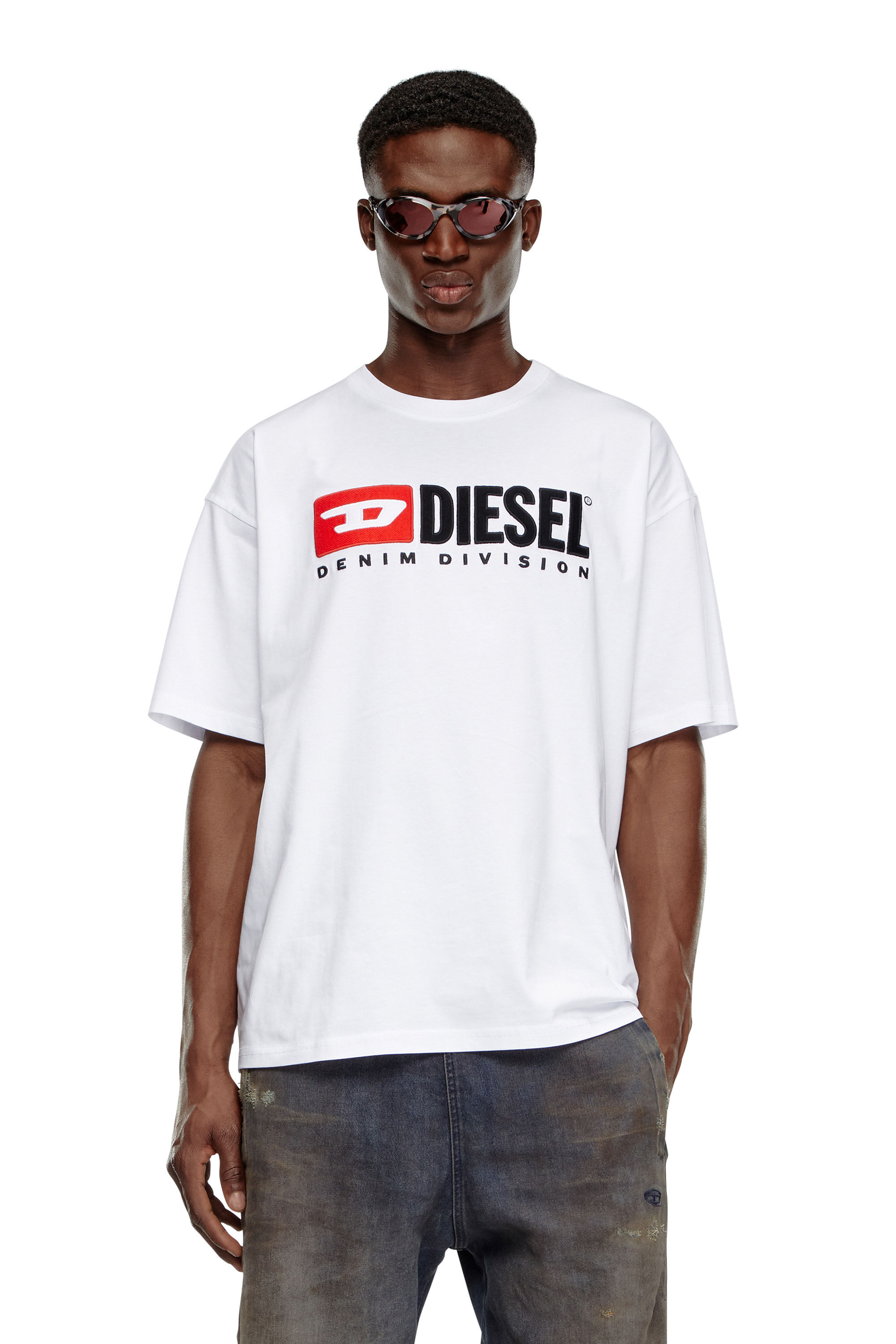 Diesel - T-BOXT-DIV, Camiseta con parche con el logotipo Diesel Hombre in Blanco - 3