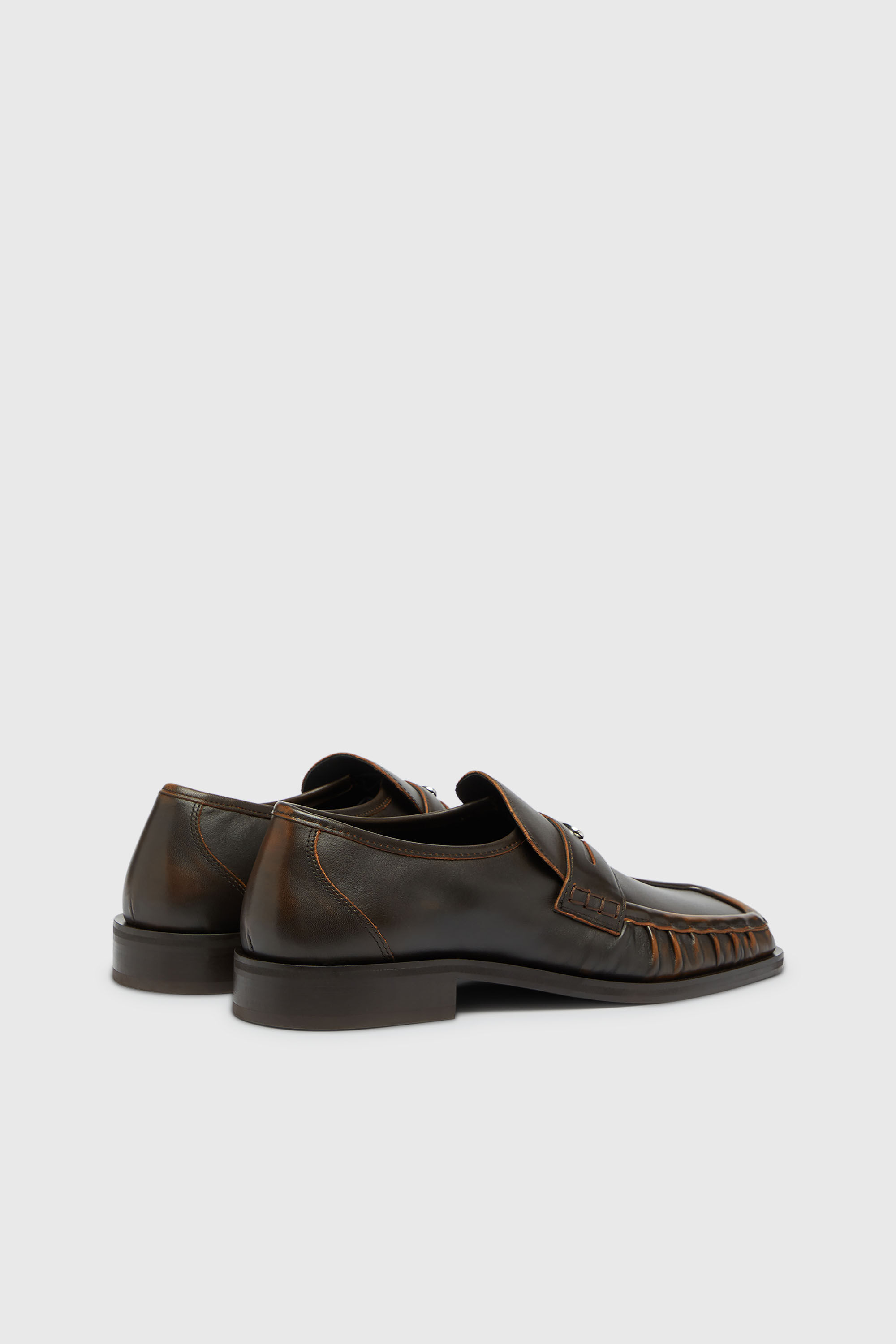 Diesel - D-AMBER LOAFER, D-Amber - Mocasines penny de piel Hombre in Marr&oacute;n - 3