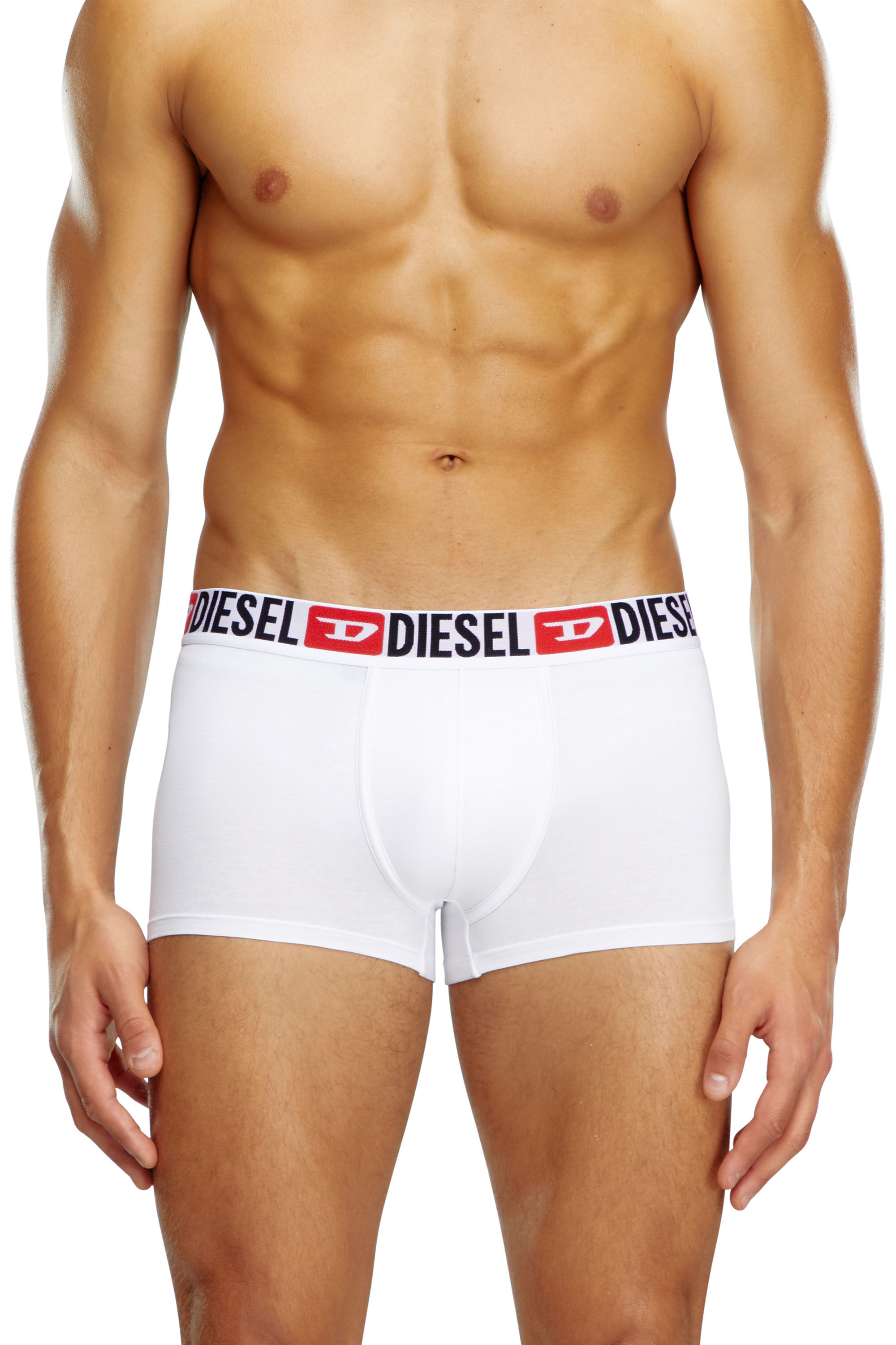 Diesel - UMBX-DAMIENTHREEPACK, Hombre Set de tres calzoncillos bóxer con logotipo en la cintura in Blanco - Image 3
