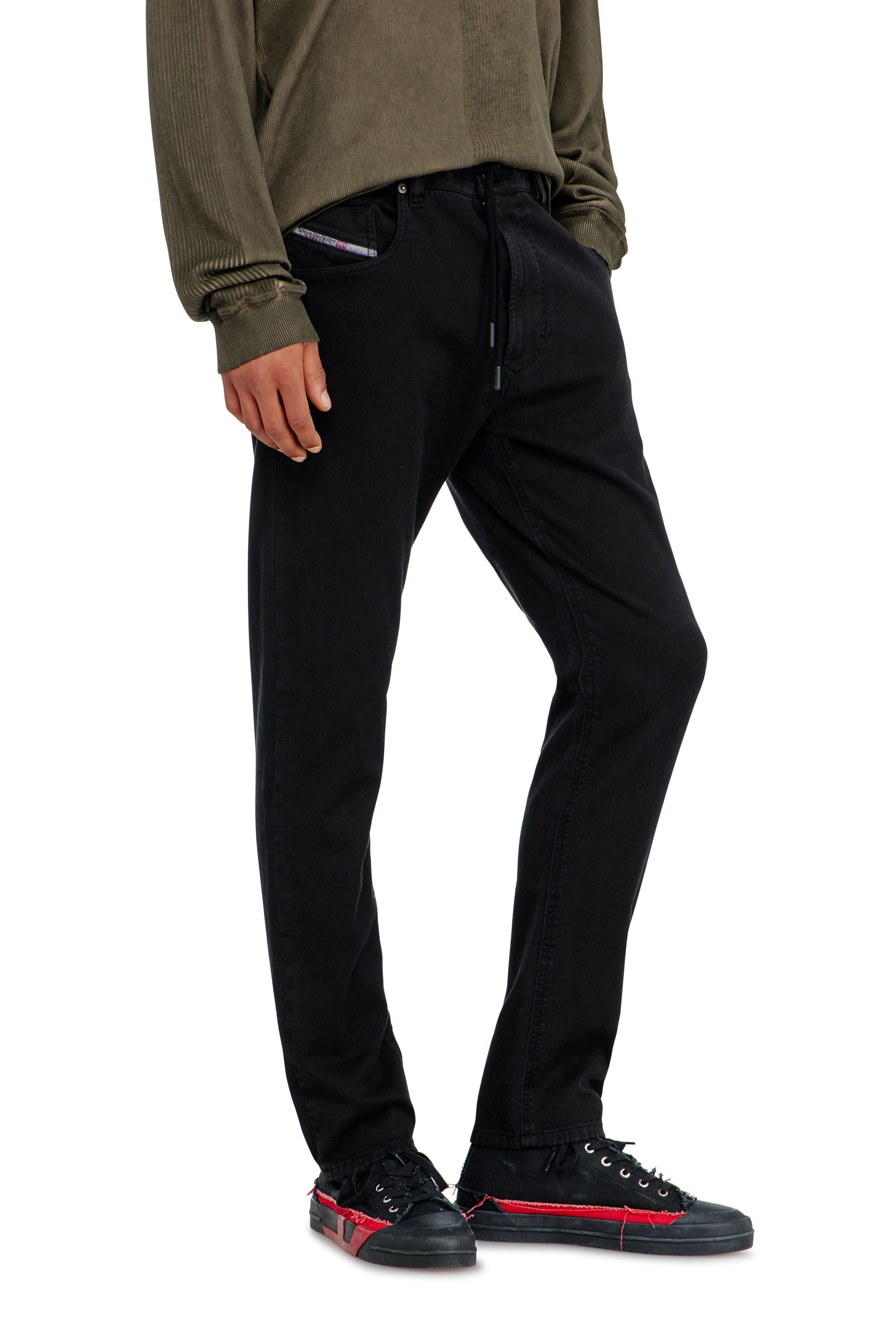 Diesel - Regular 2032 D-Krooley Joggjeans&reg; 068NH Hombre, Negro/Gris oscuro - 5