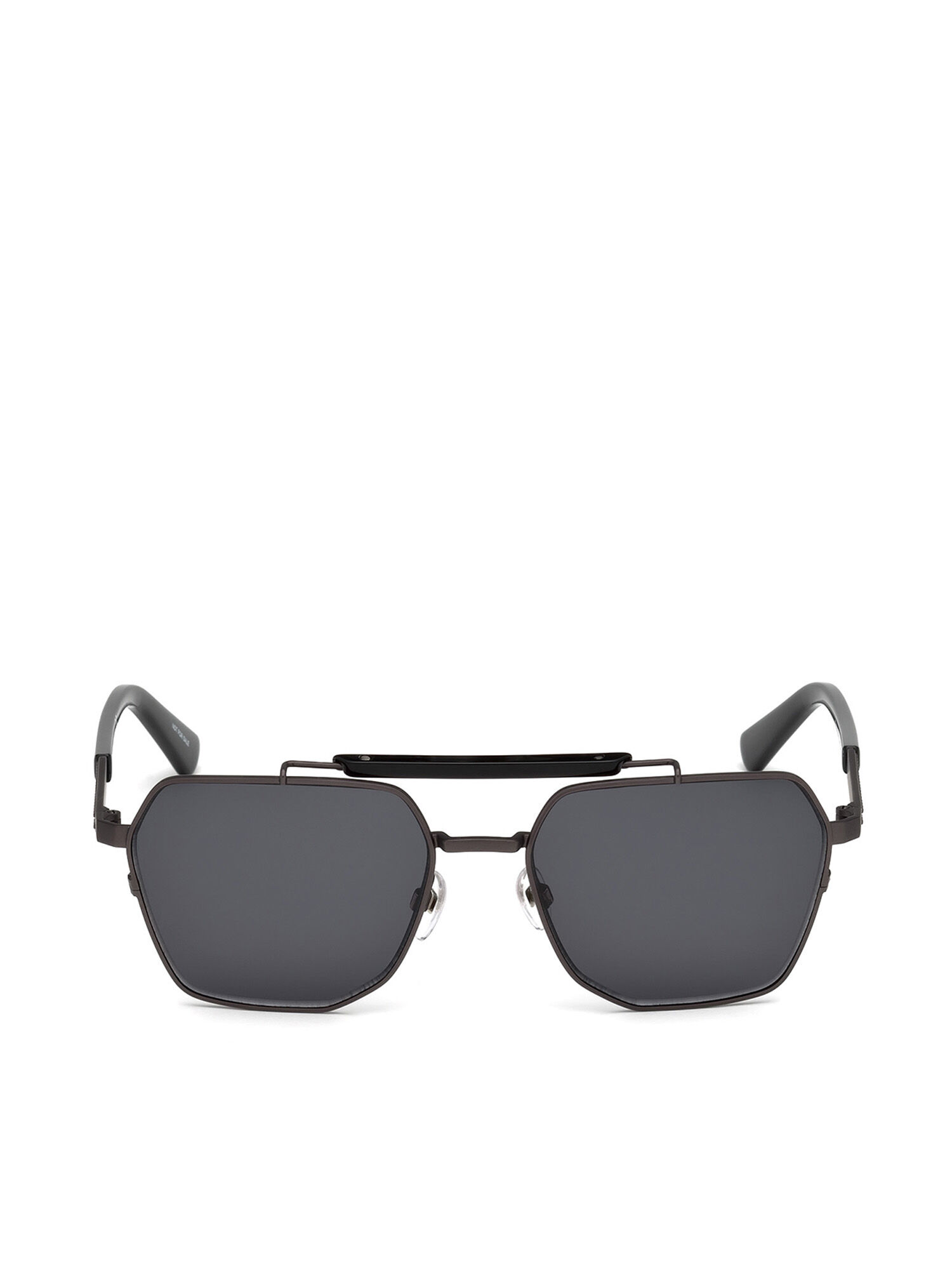 Diesel - DL0256, Gafas de montura hexagonal Hombre in Negro - 1