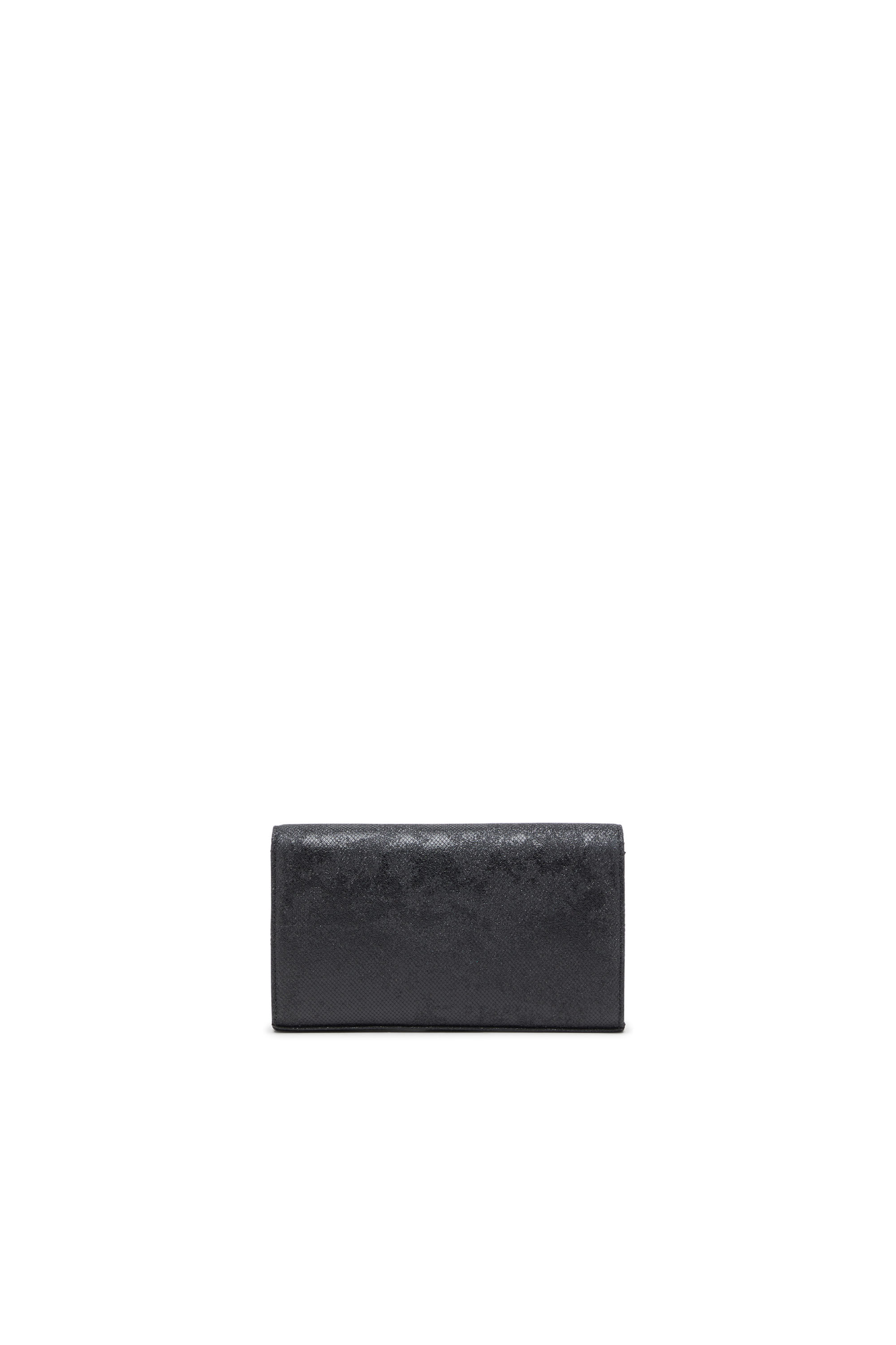 Diesel - 1DR WALLET STRAP, Monedero de lurex de camuflaje brillante Mujer in Negro - 2