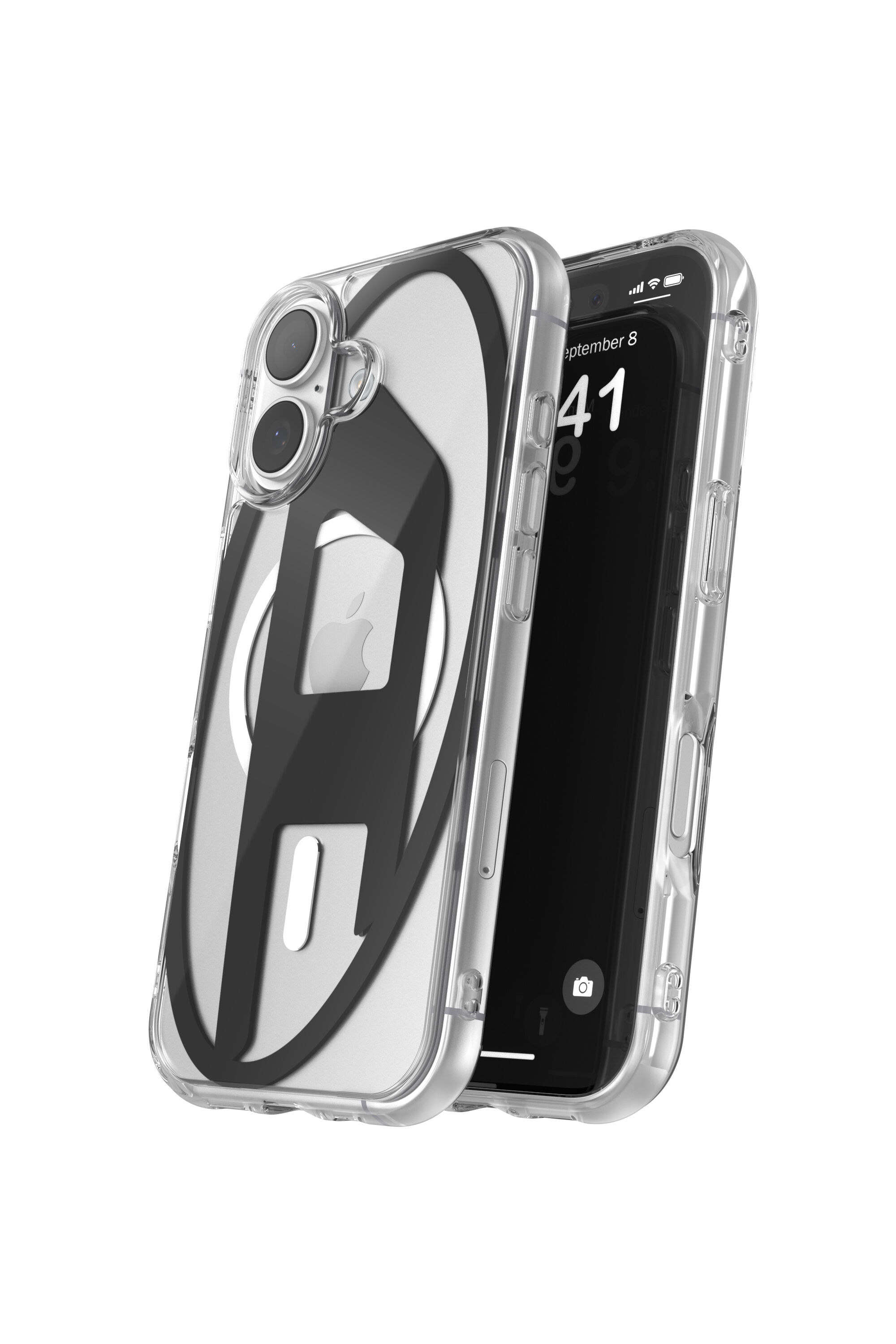 Diesel - 60415 AOP CASE, Funda metálica Oval D con Magsafe para iPhone 17 Unisex in Negro - 3