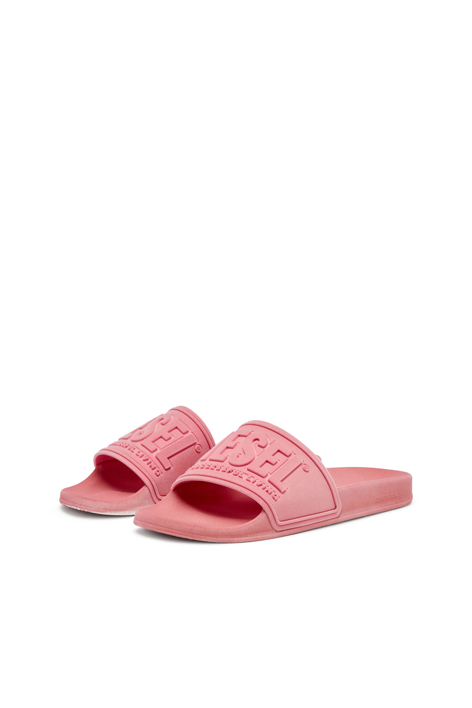 Diesel - SA-MAYEMI CC W, Sa-Mayemi-Sandalias de piscina con flocado aterciopelado Mujer in Rosa - 8