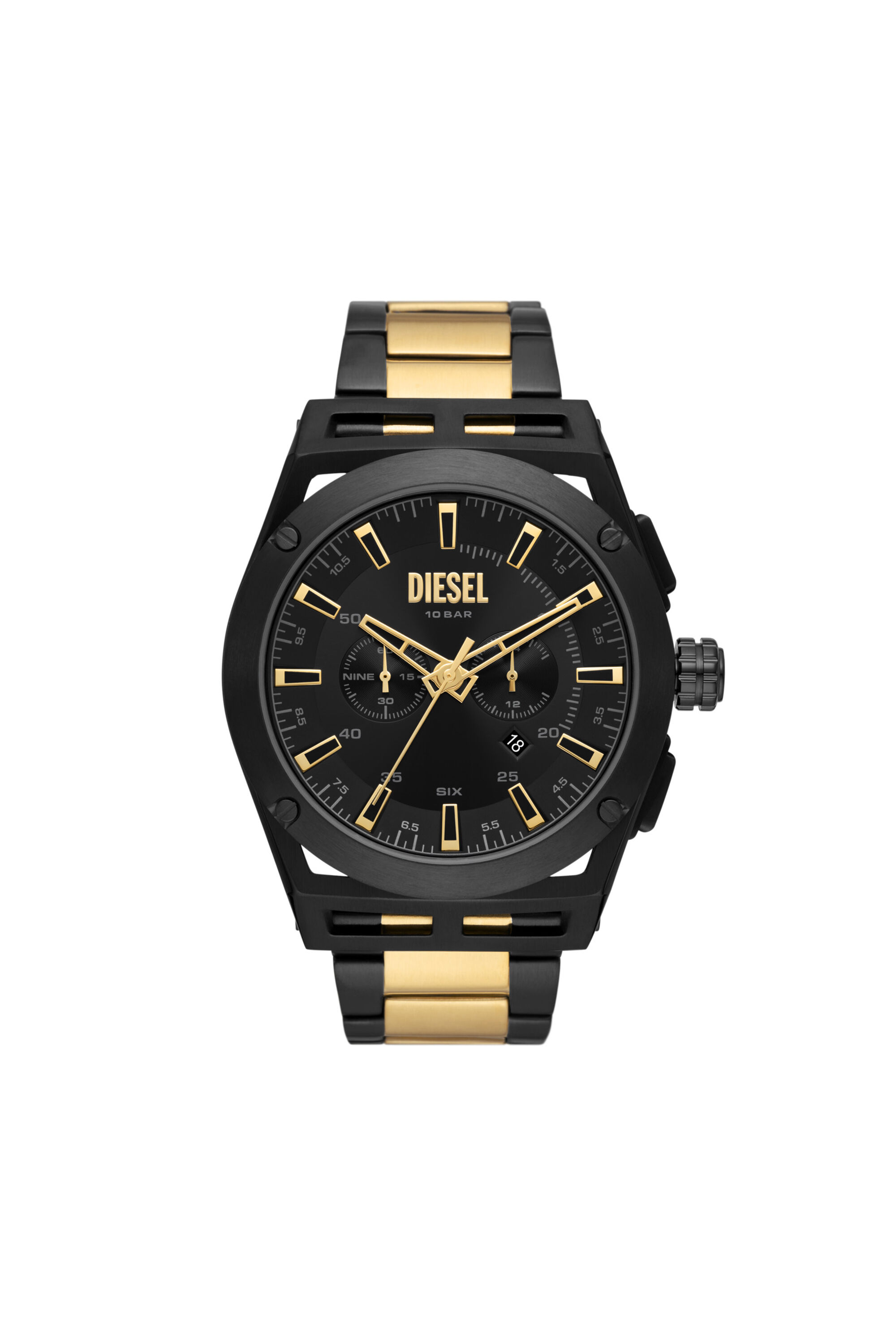Diesel black gold watch clearance