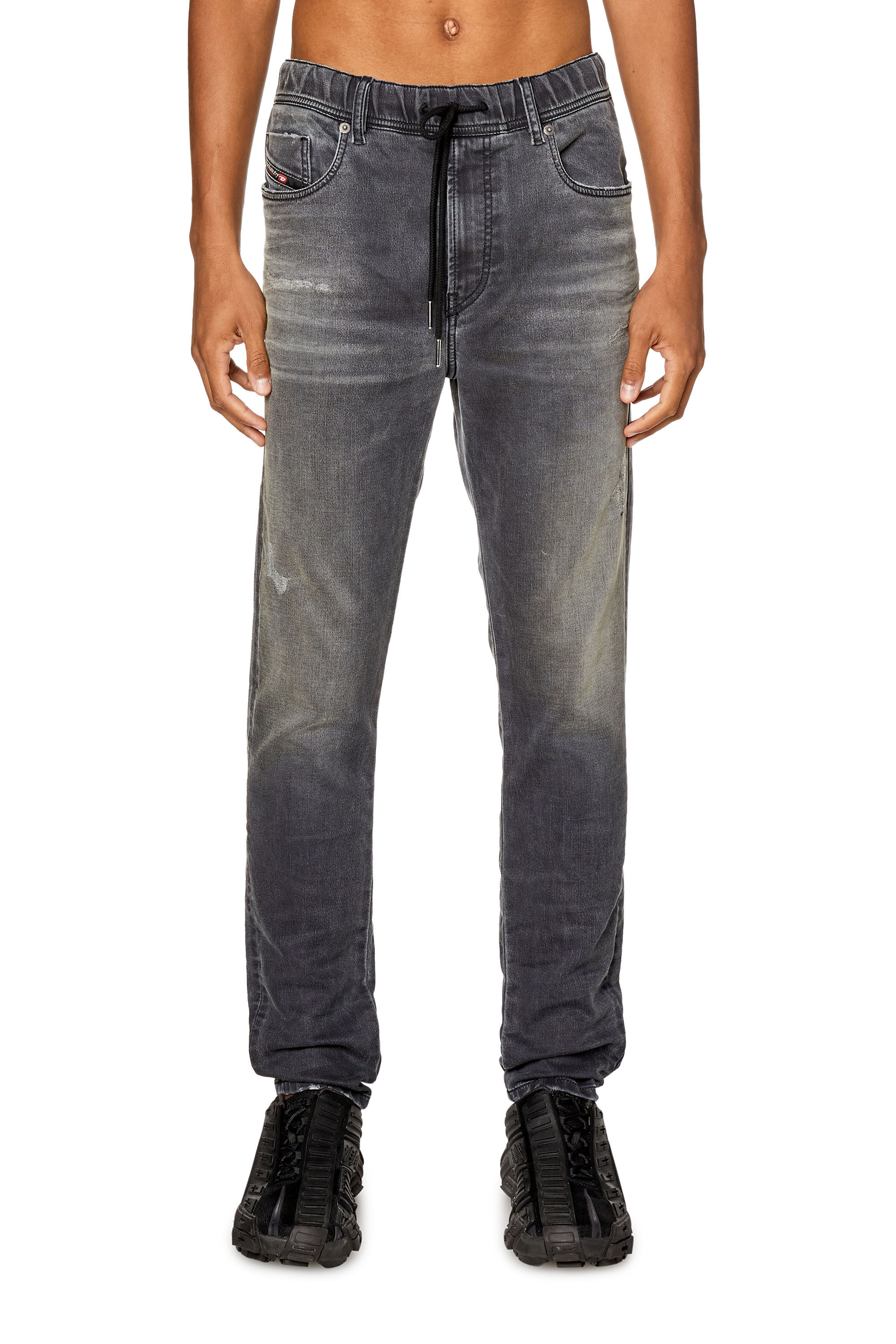 Diesel - Slim E-Spender JoggJeans® 068FP Hombre, Negro/Gris oscuro - 3