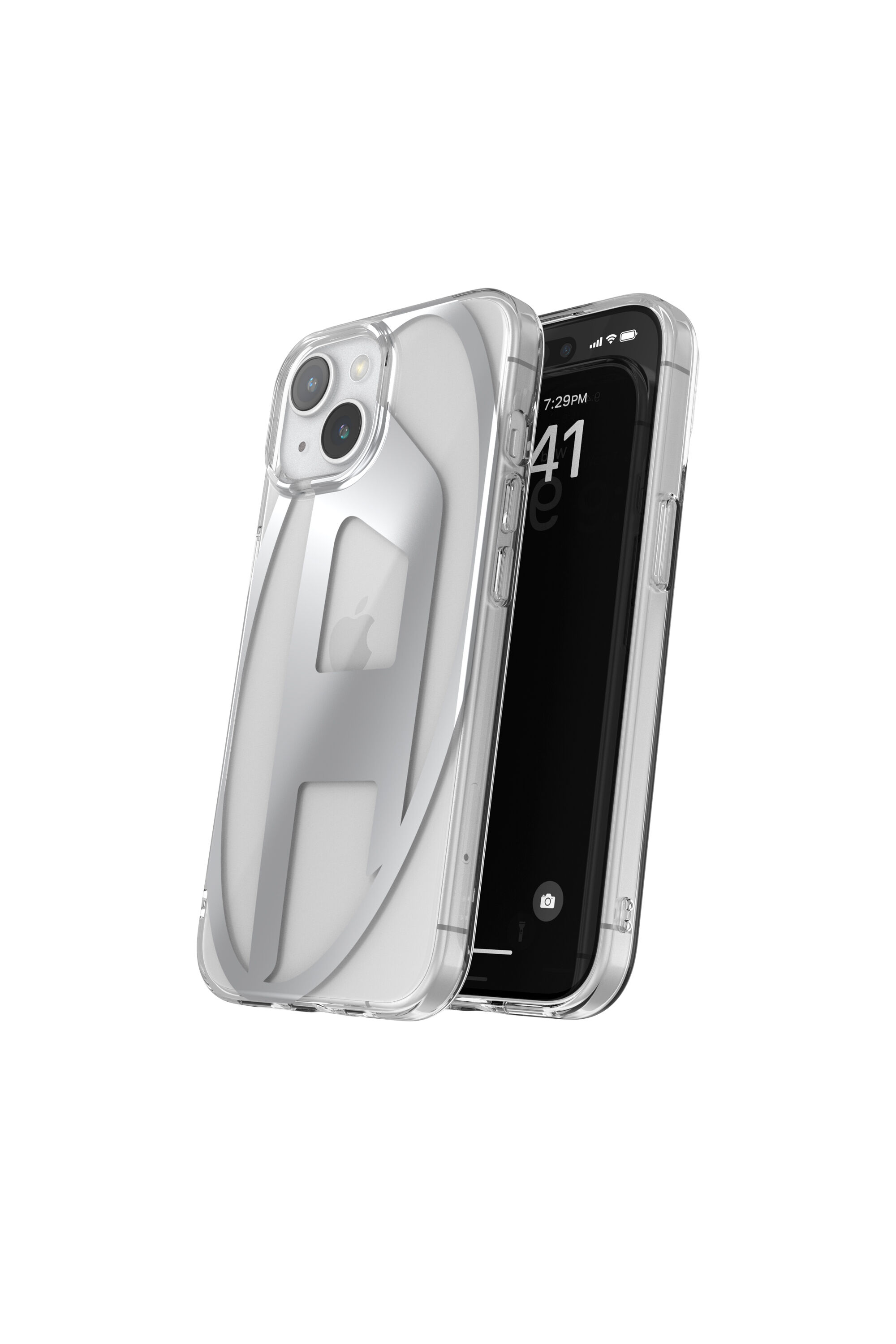 Diesel - 54201 MOULDED CASE, Funda transparente D iP15 Unisex in Plateado - 3