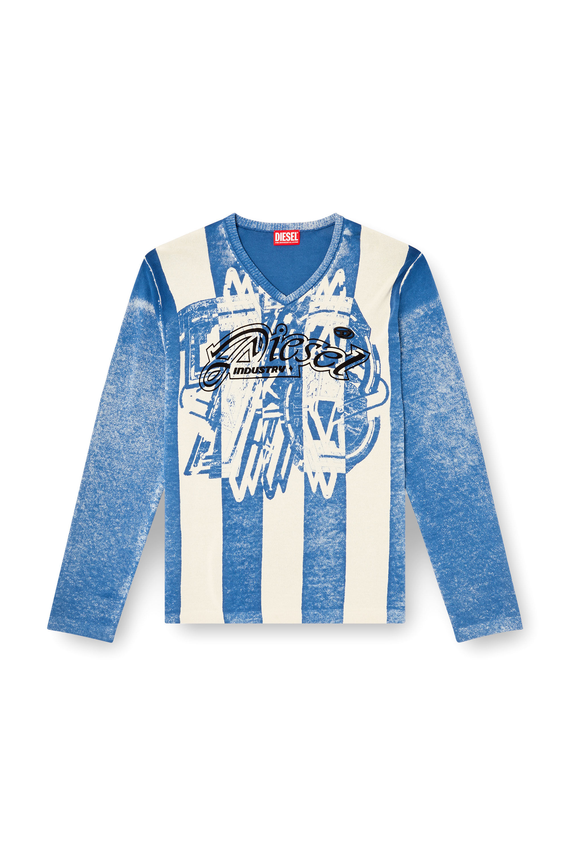 Diesel - K-OLIBA-V, Jersey con estampado interior de rayas Hombre in Multicolor - 2