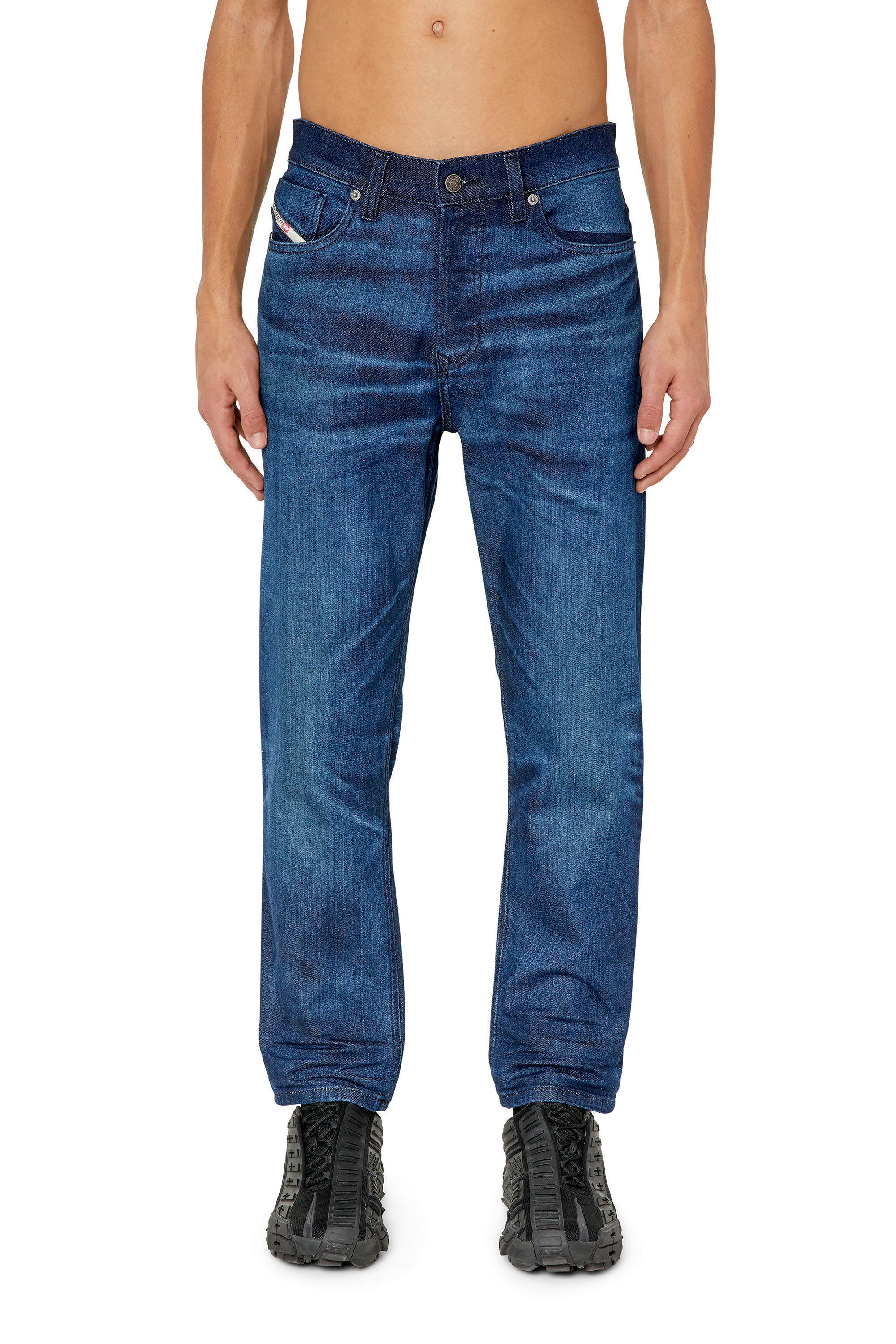 Diesel - 2005 D-Fining 0TFAT Tapered Jeans, Azul Oscuro - Image 3