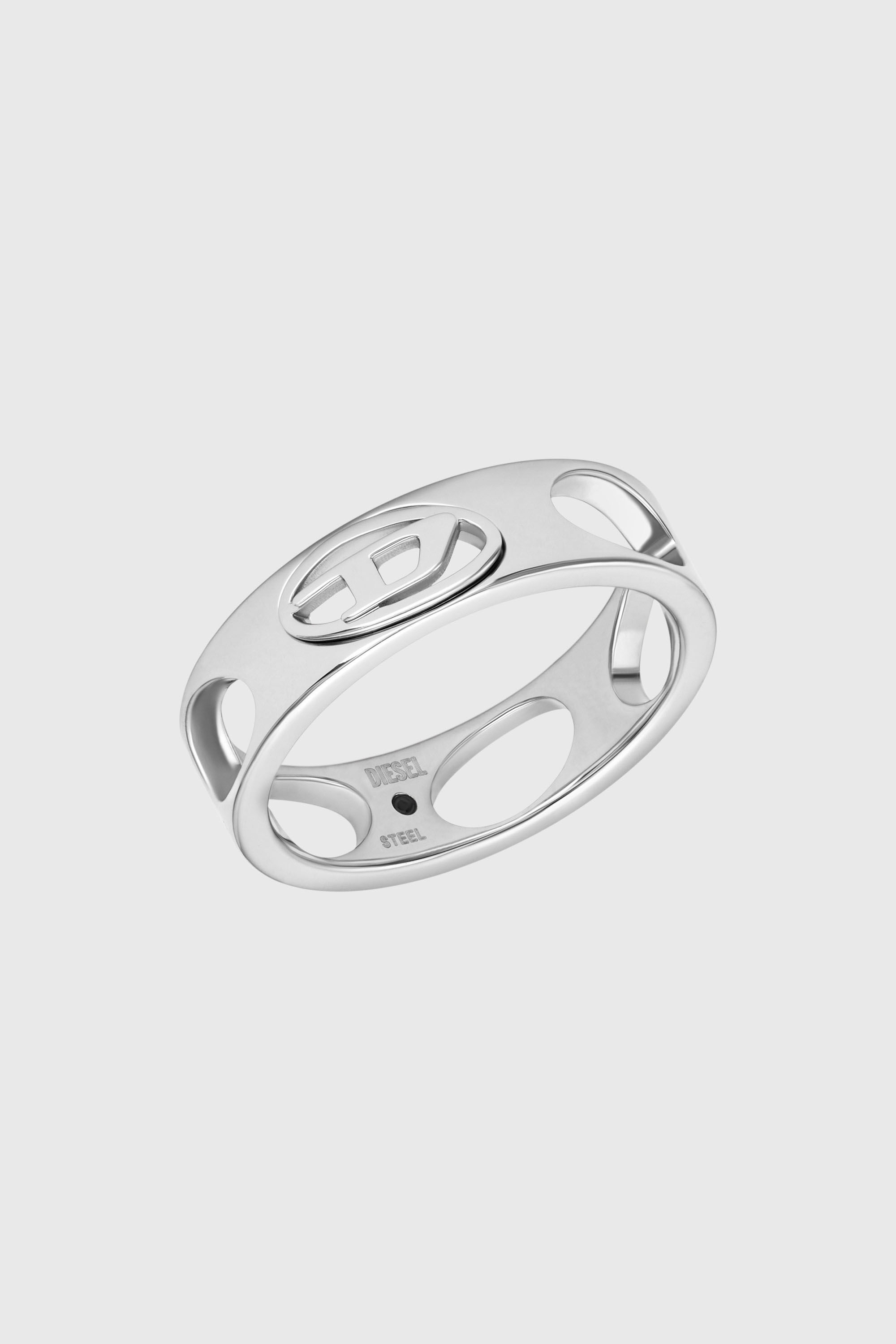 Diesel - DX166540 JEWELLERY, Anillo de banda de acero inoxidable Unisex in Plateado - 1