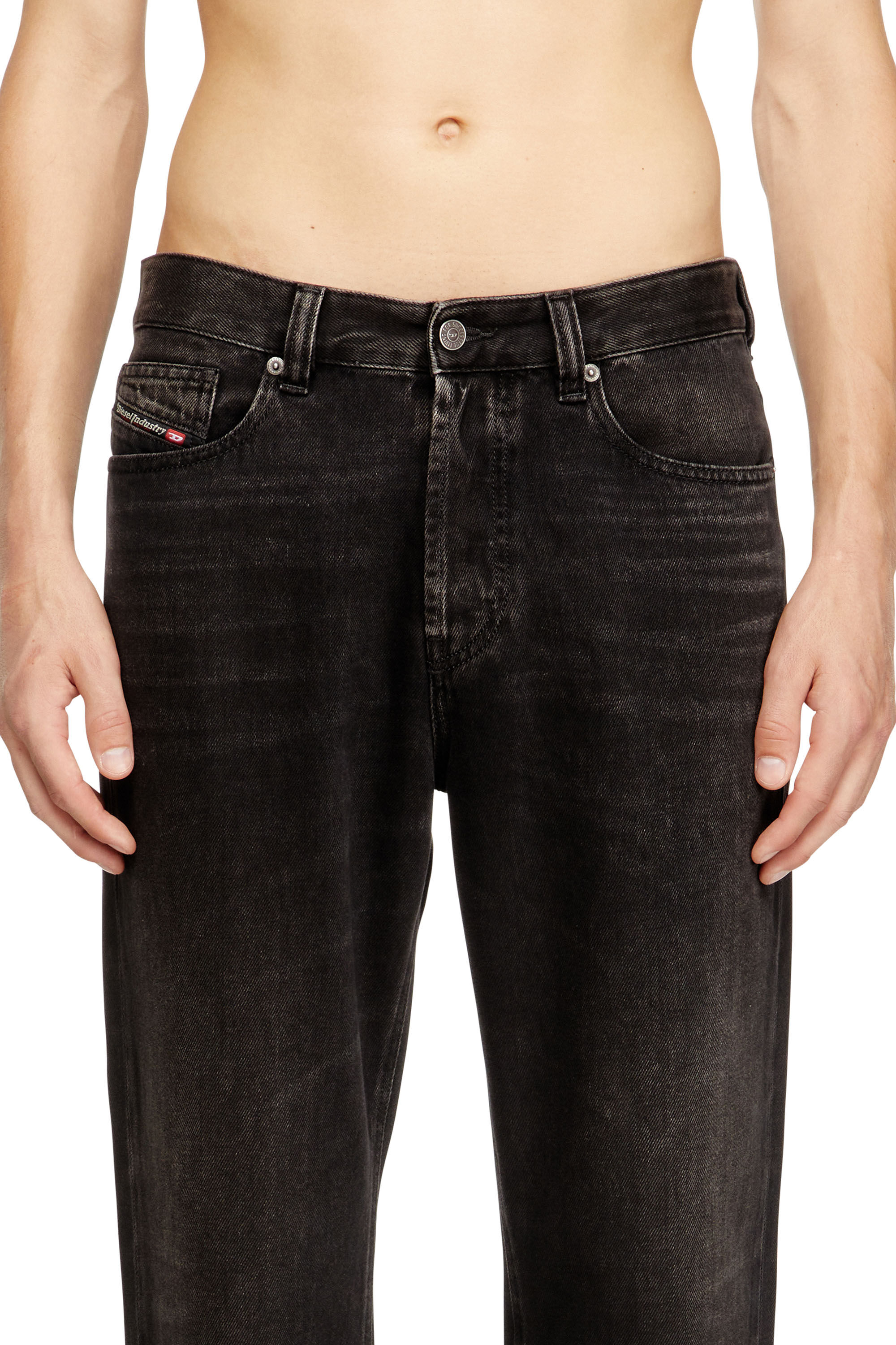 Diesel - Regular Jeans 2024 D-Macs 09J96 Hombre, Negro/Gris oscuro - 5