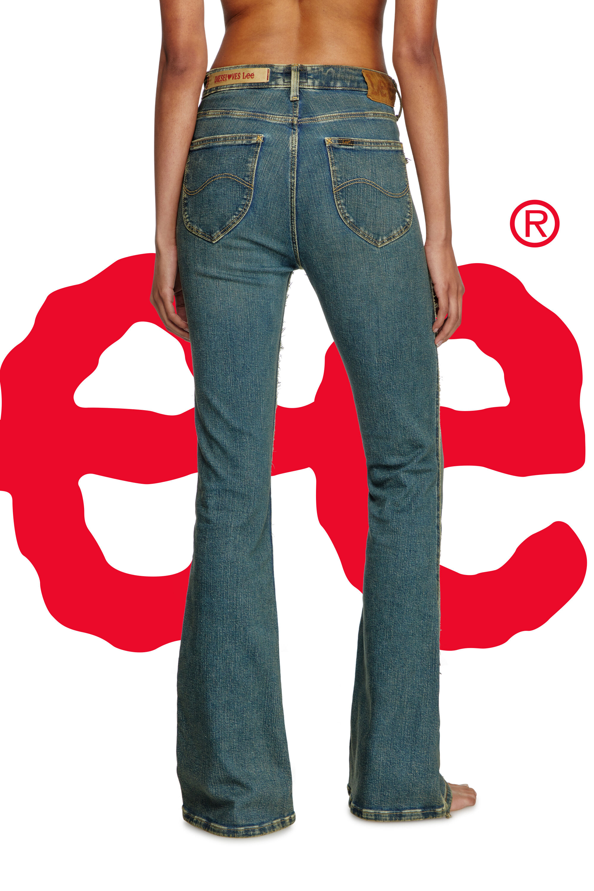 Diesel - Regular Jeans Dieseloves 01 09N01 Mujer, Azul Oscuro - 6