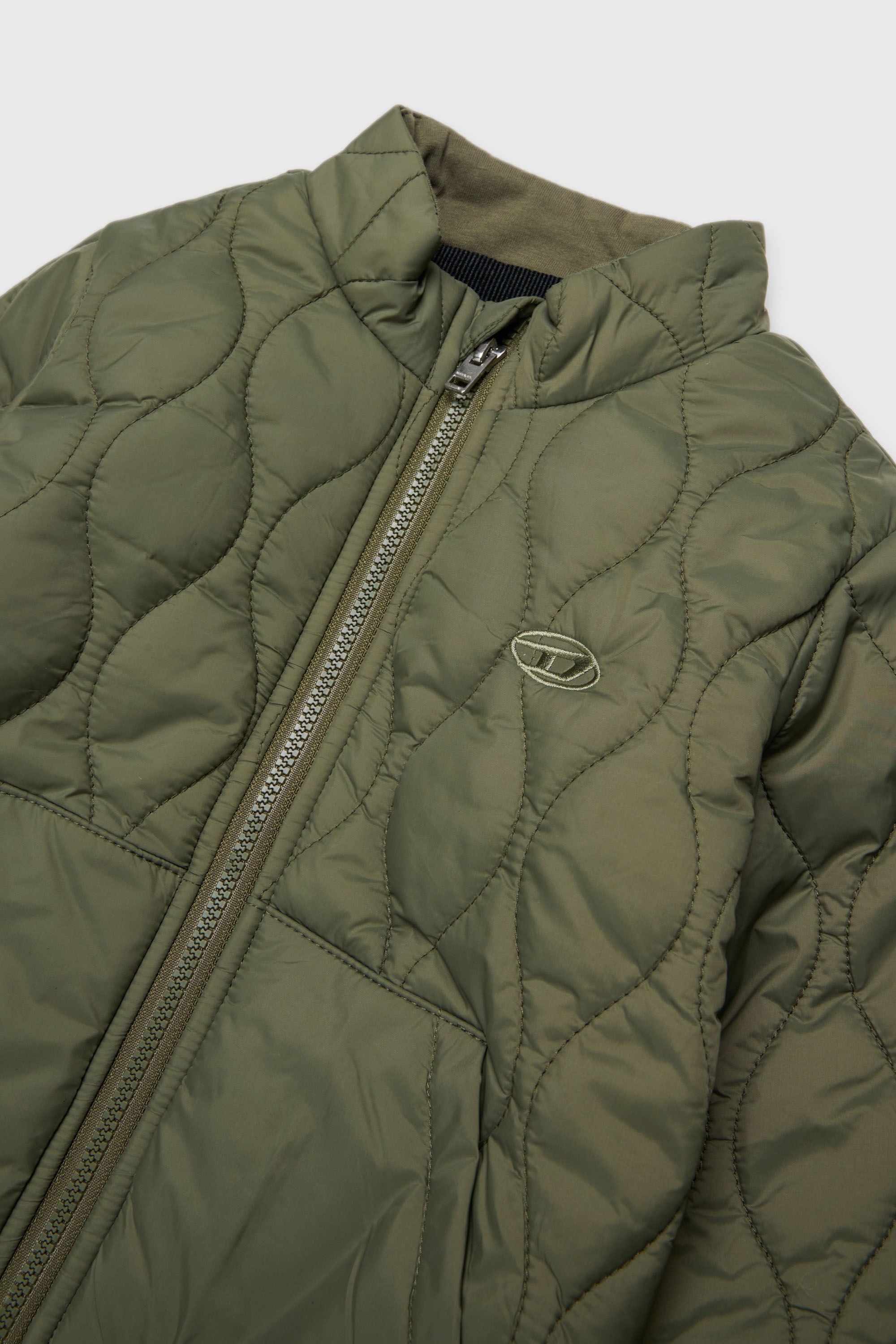 Diesel - JONIONB, Chaqueta acolchada con bordado Oval D Hombre in Verde - 2